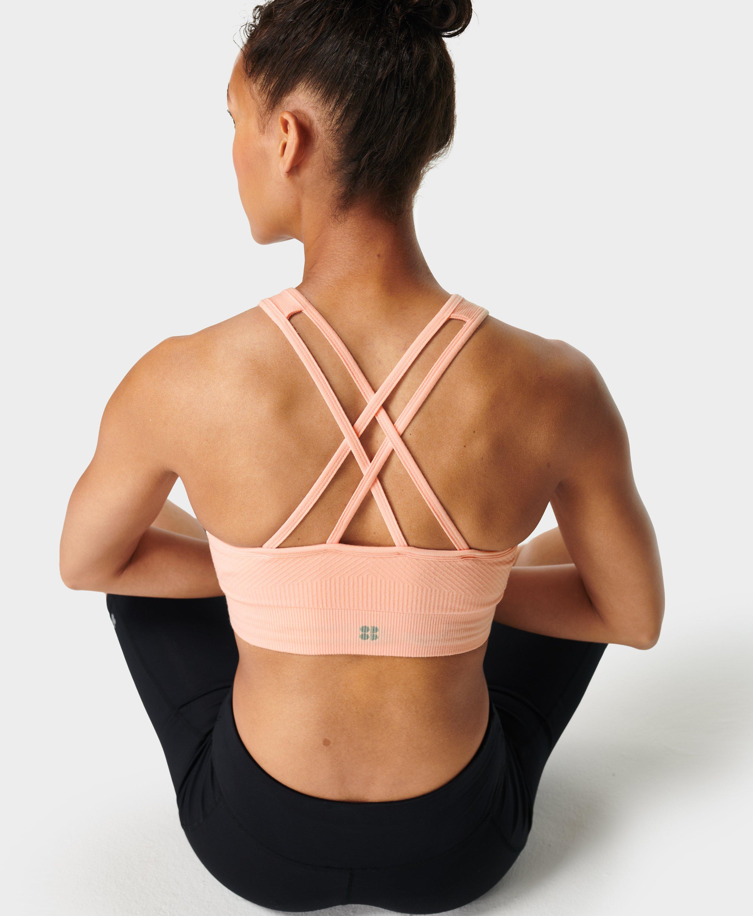 Mindful Seamless High Neck Yoga Bra - Sorbet Pink