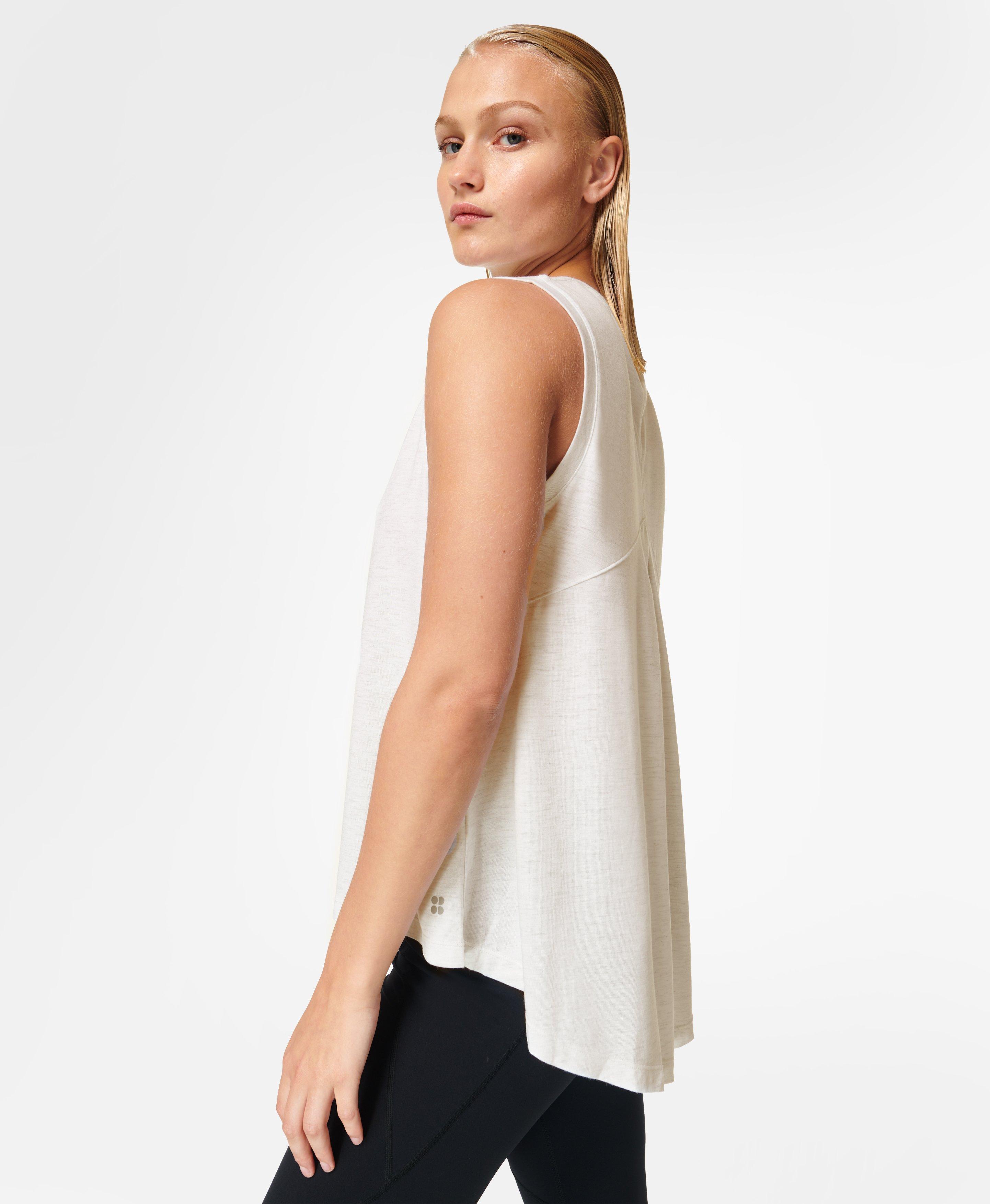 Focus Training Vest, Lily White | Sweaty Betty