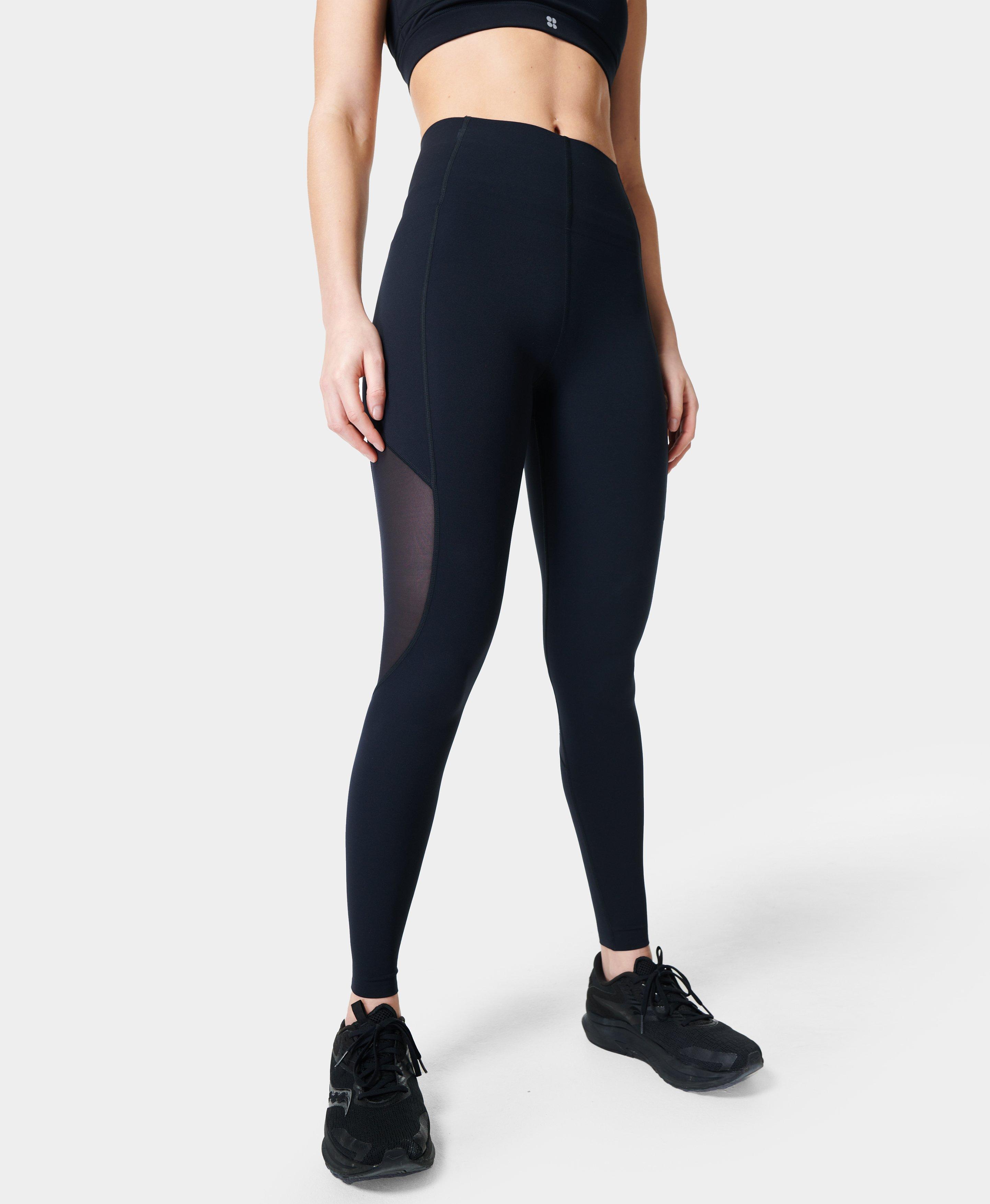 Aerial Power UltraSculpt High-Waisted Leggings , Black | Sweaty Betty