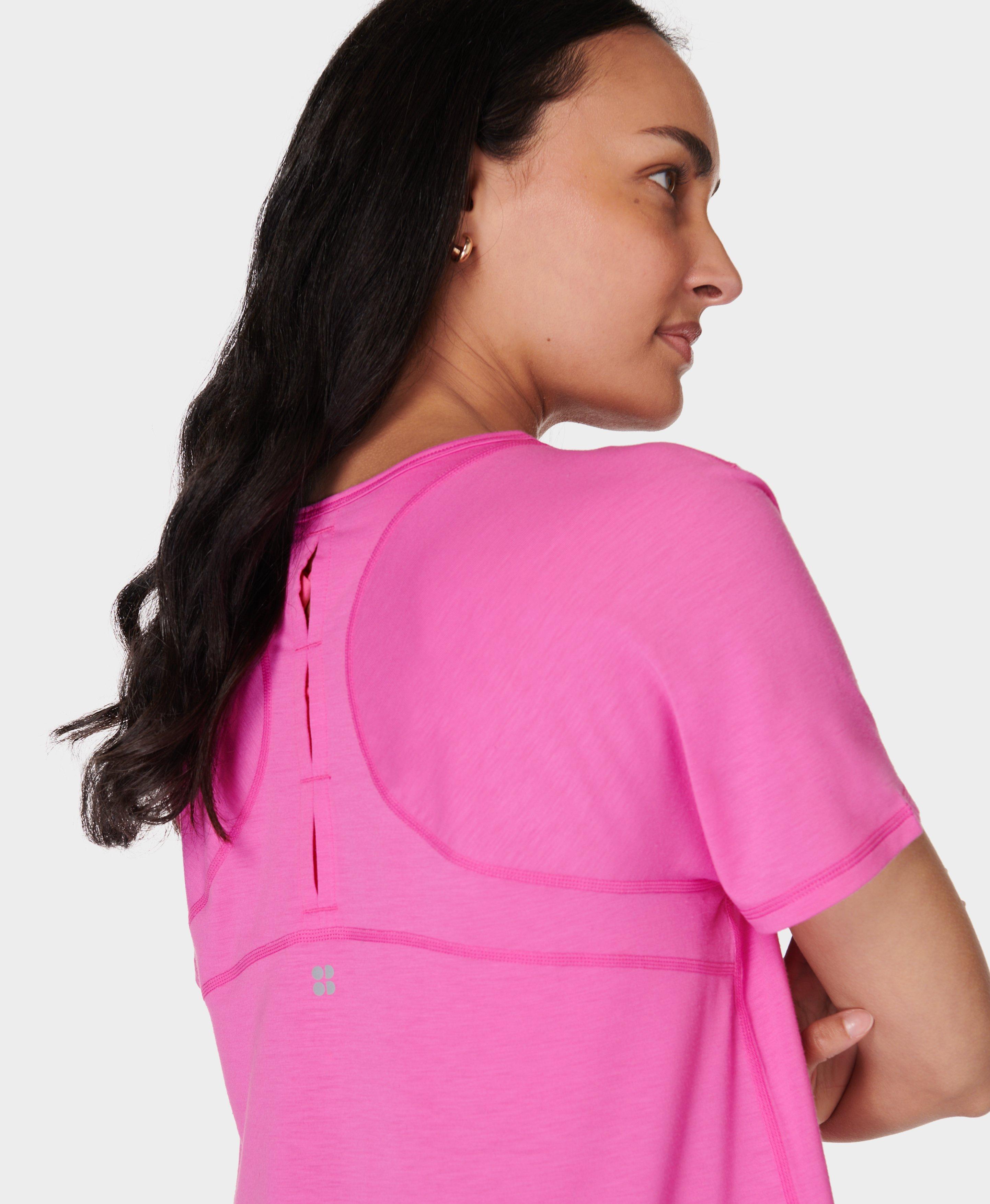 Breezy T Shirt Raspberry Pink Women s T Shirts Sweaty Betty