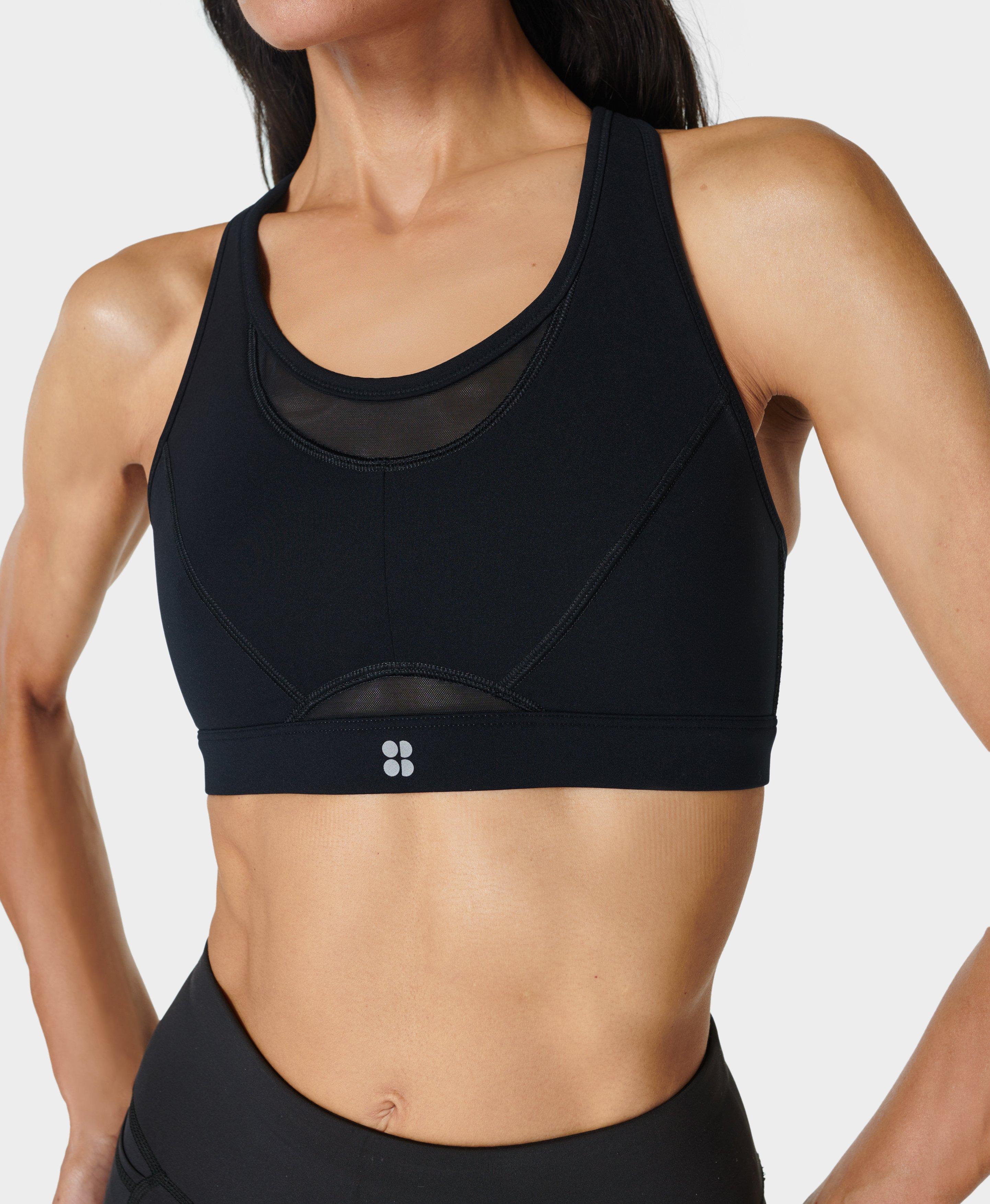 Power Icon Running Bra - Black, Women's Sports Bras