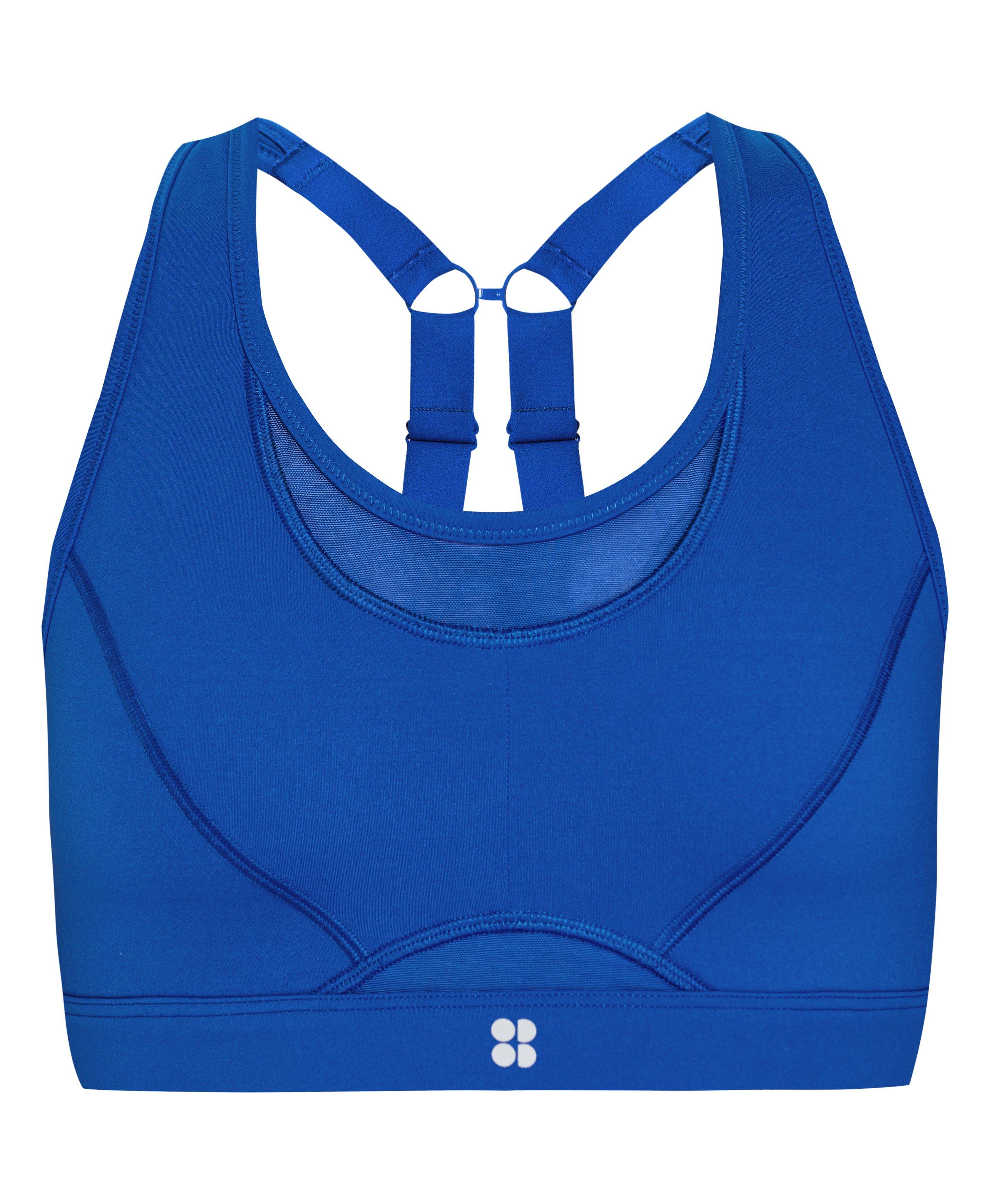 Power Icon Running Bra - Lightning Blue