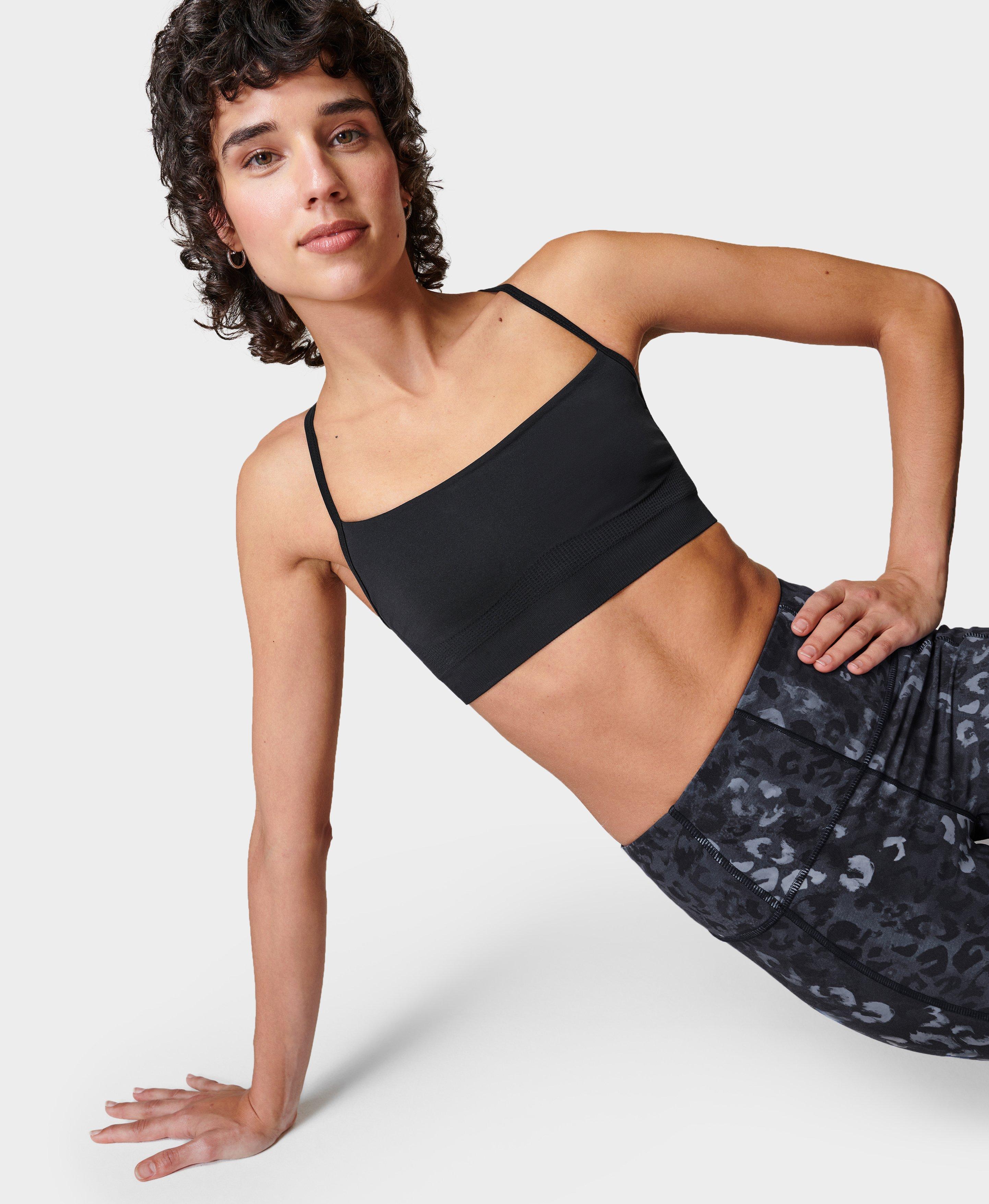 Spirit Restored Yoga Bra, Black | Sweaty Betty