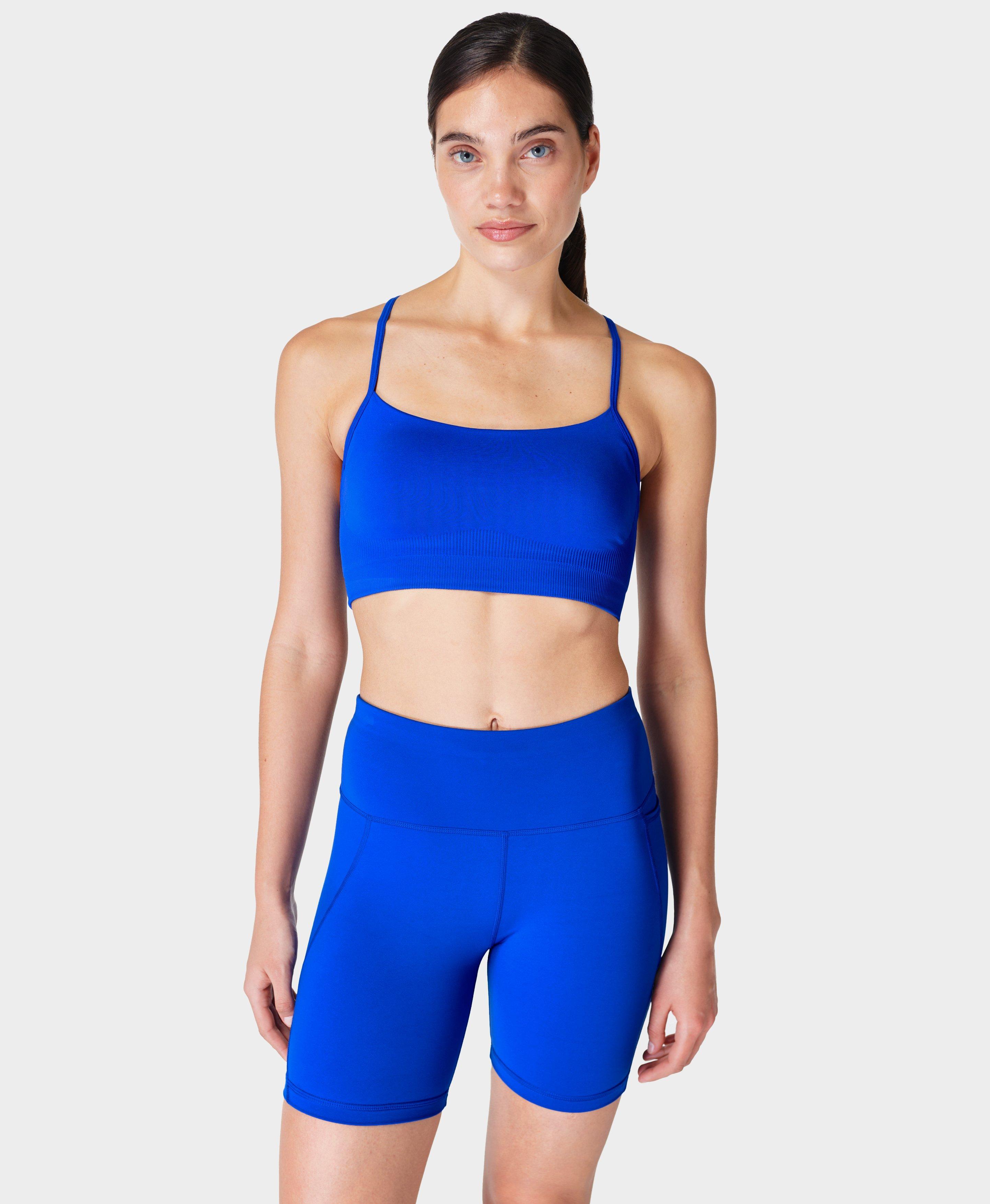Sweaty Betty Power Medium Support Sports Bra in Blue