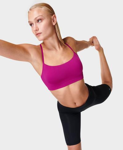 Spirit Restored Yoga Bra, Phlox Pink | Sweaty Betty