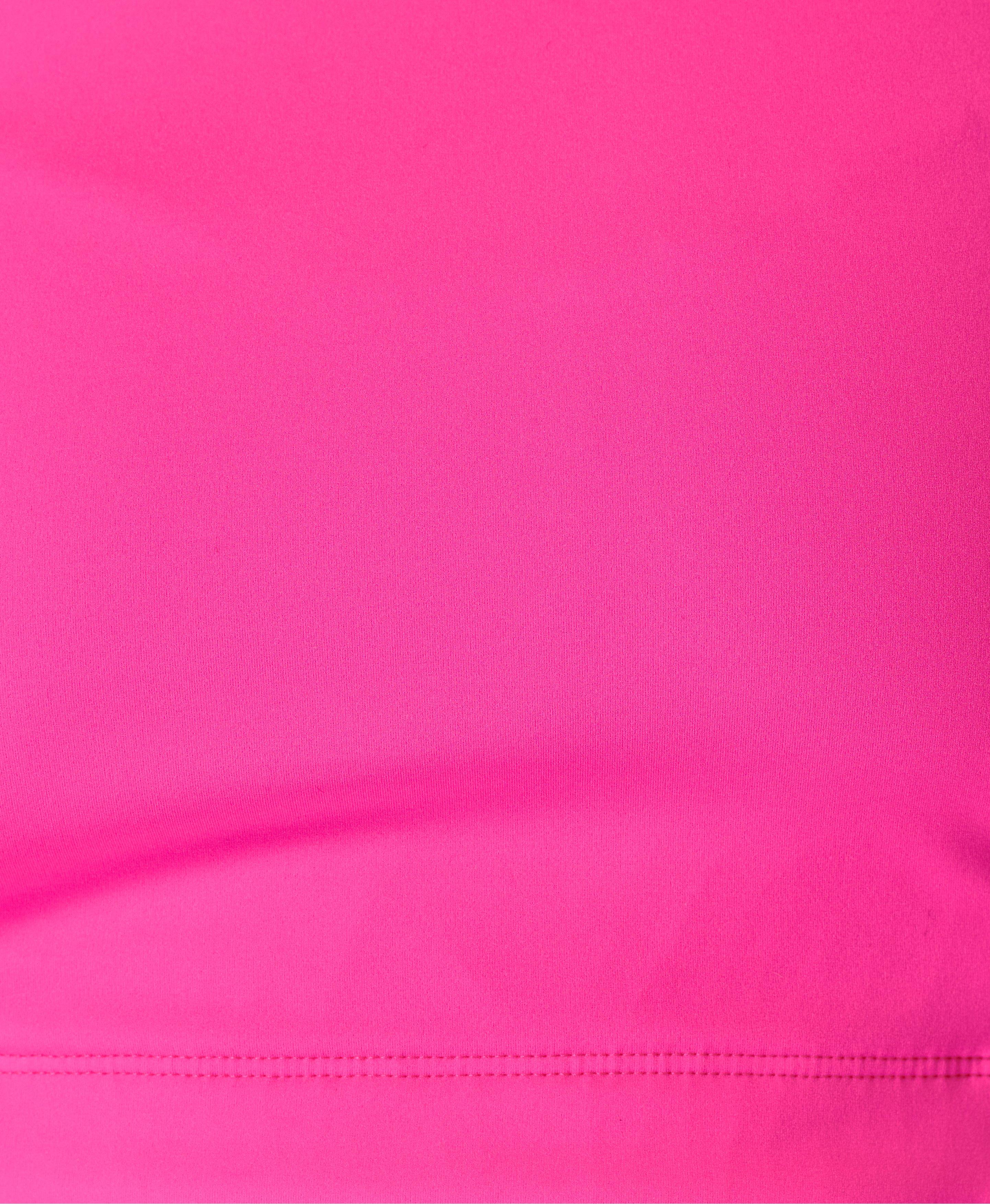 Asymmetrical Strappy Bra Top in Hot Pink Pop Art