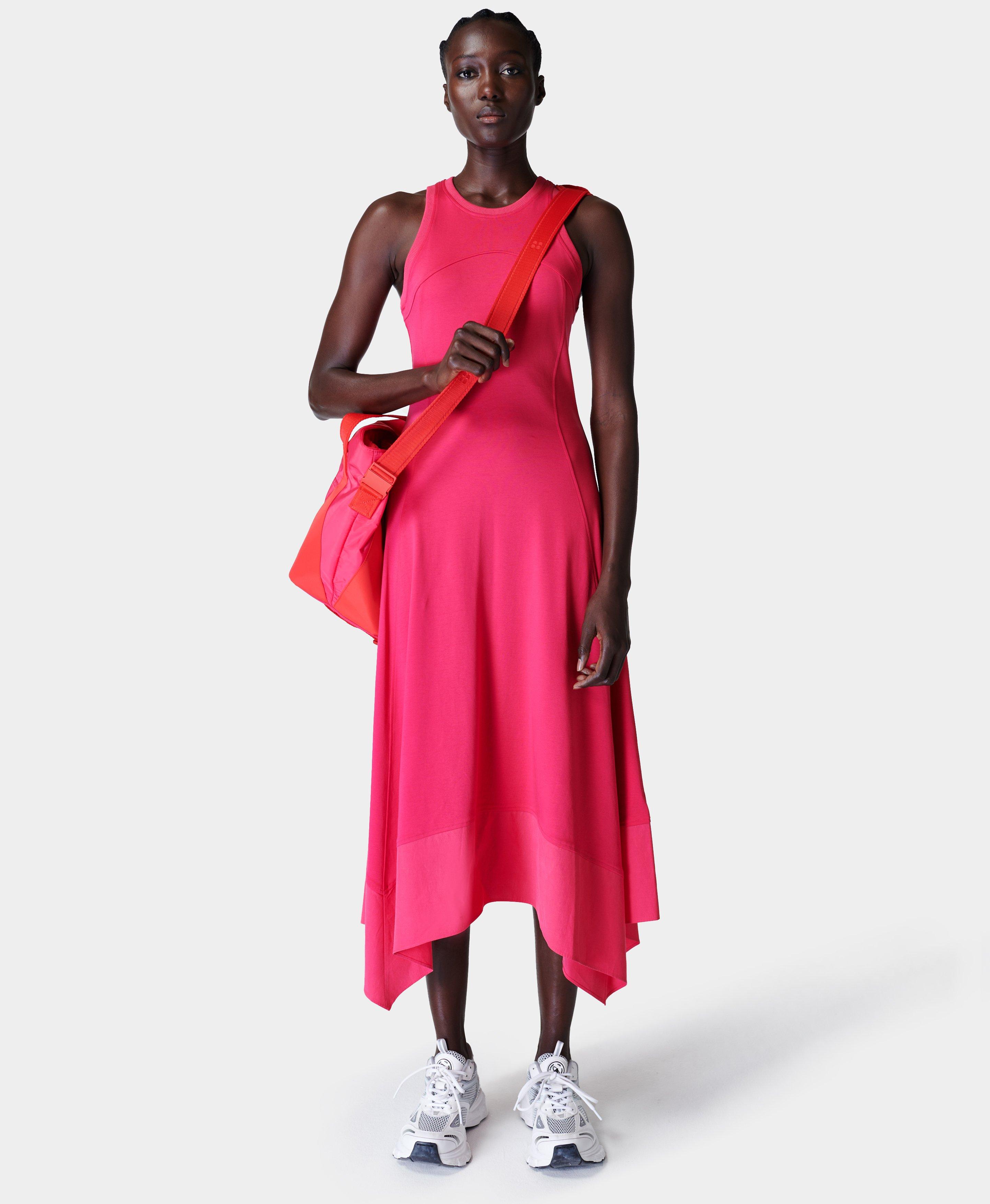 Drift Racer Dress, Glow Pink | Sweaty Betty