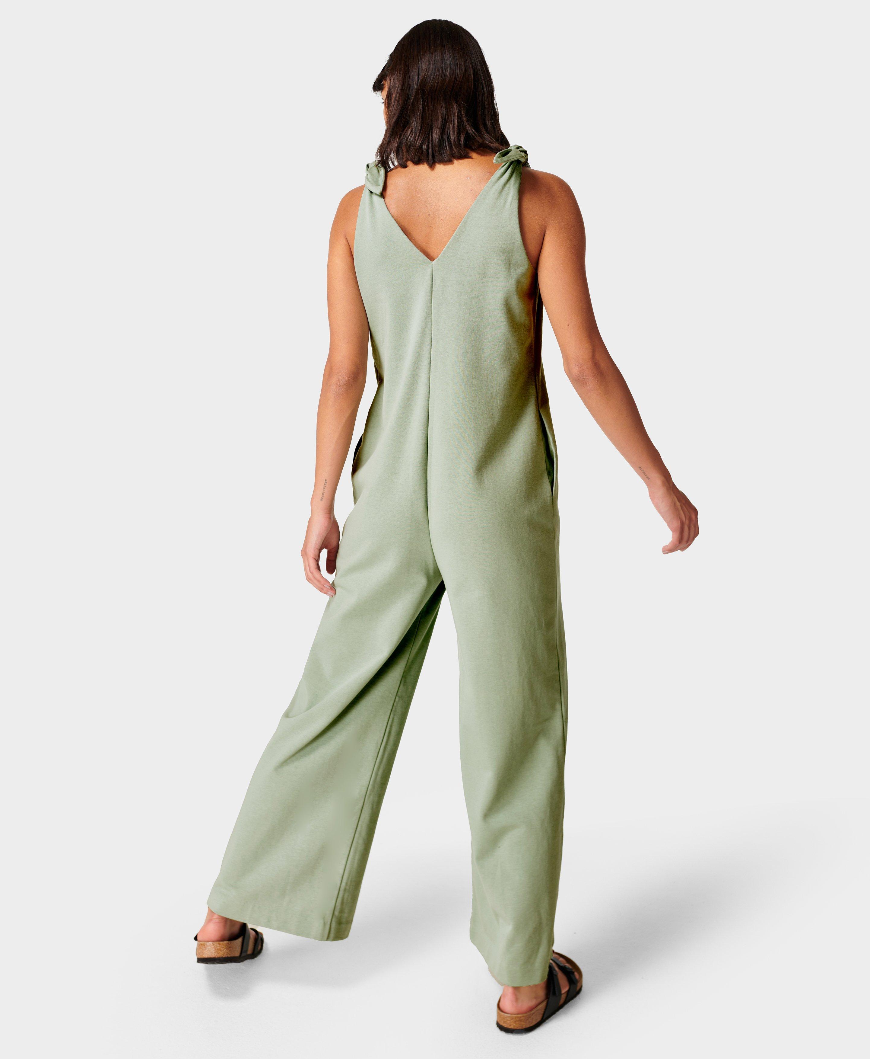 Harlow Strappy Jumpsuit - Eau de Nil Green