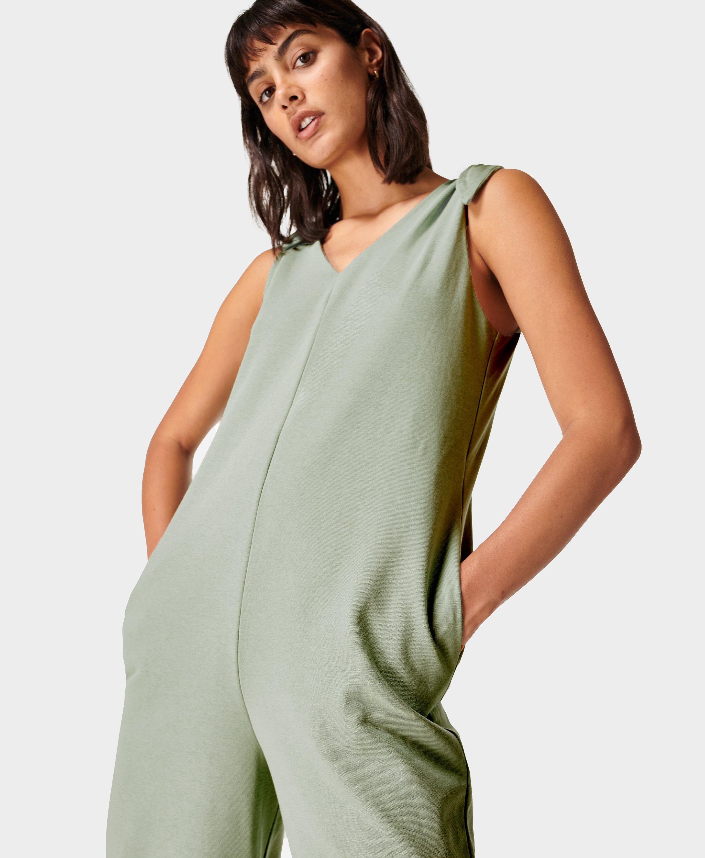 Green 2024 strappy jumpsuit