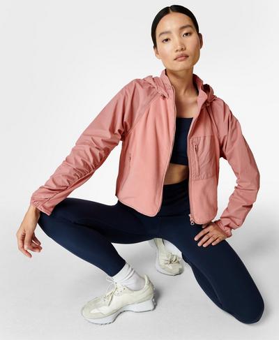 Venture Fleece Zip Up, Cinder Pink | Sweaty Betty