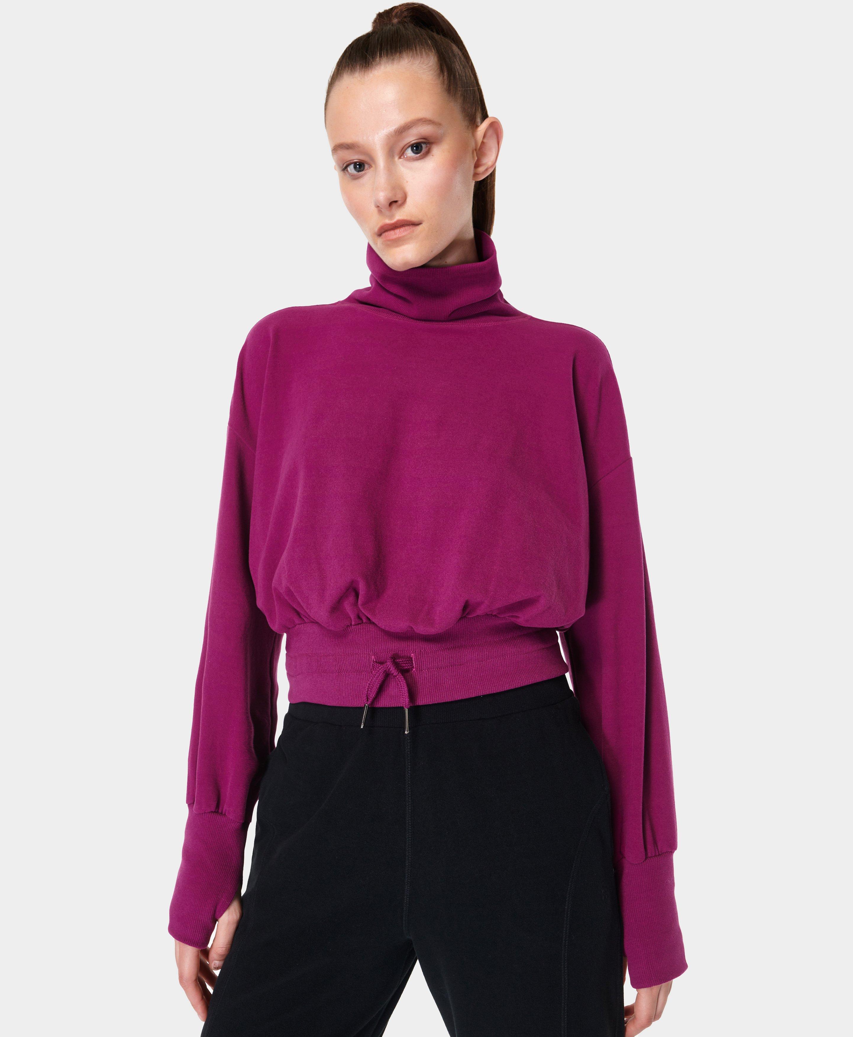 Sweaty Betty Melody Luxe Fleece Pullover Made in Italy Size Large