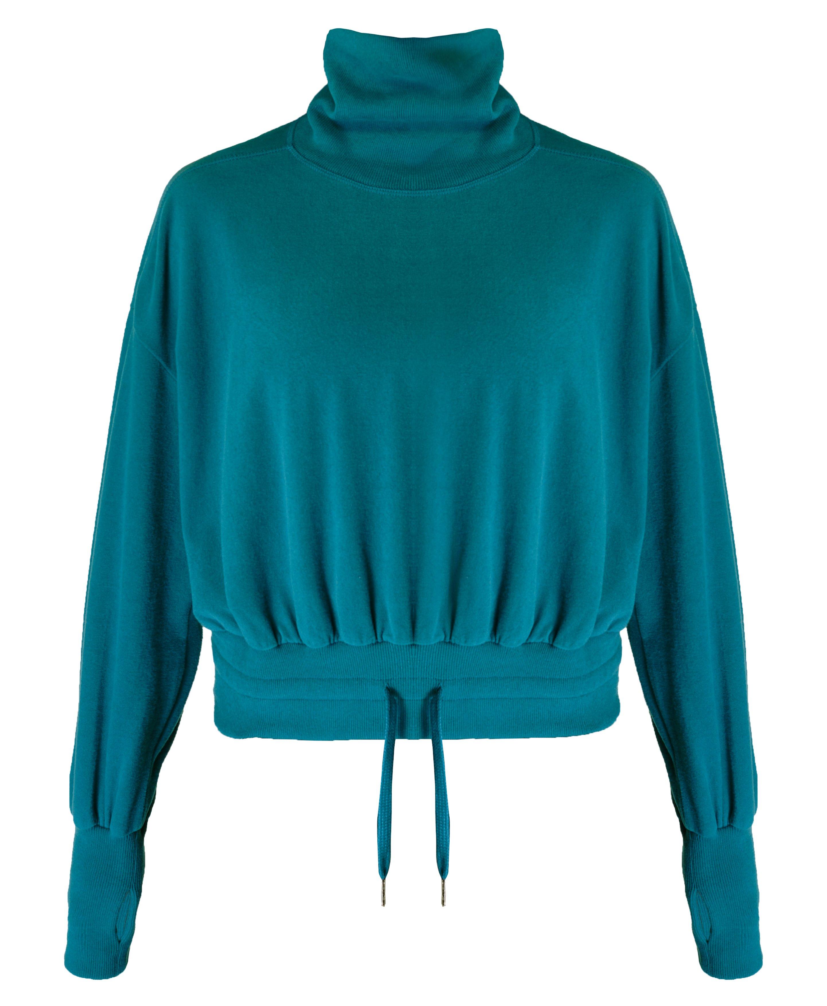 Women's Fleece Lounge Sweatshirt - Colsie™ Blue XS