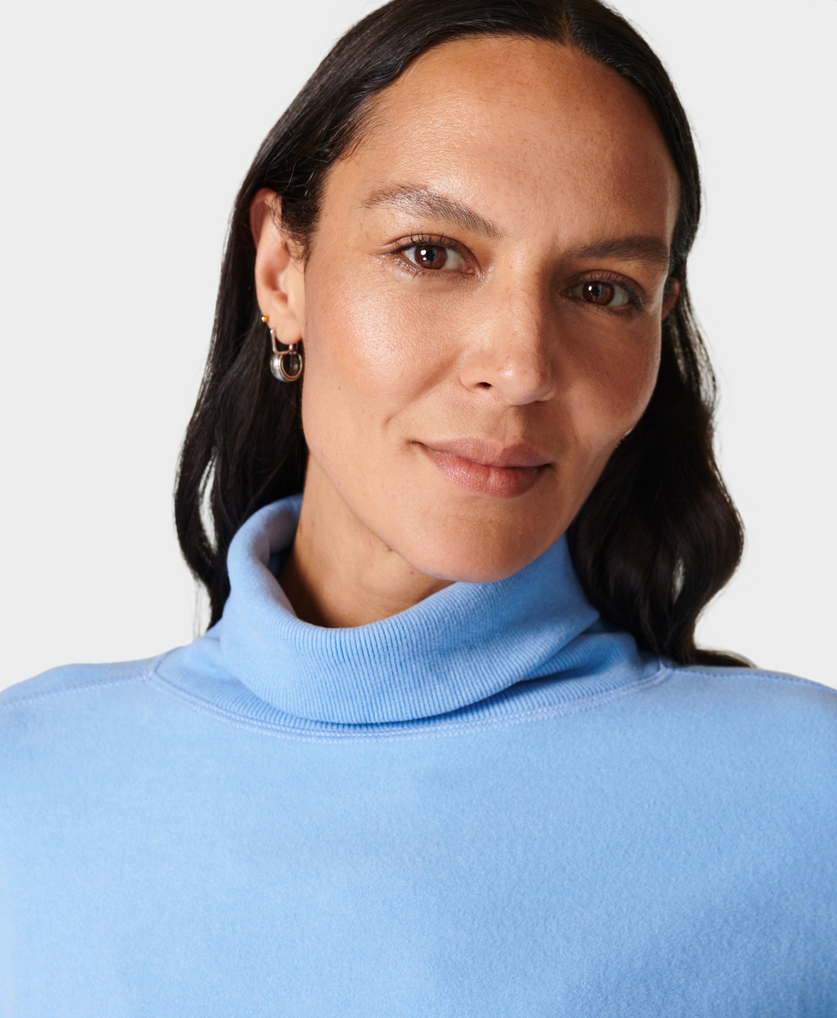 Melody Luxe Fleece Pullover - Filter Blue | Sweaty Betty