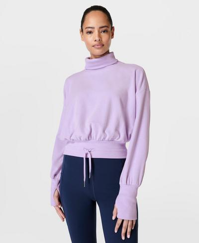 Melody Luxe Fleece Pullover, Prism Purple | Sweaty Betty