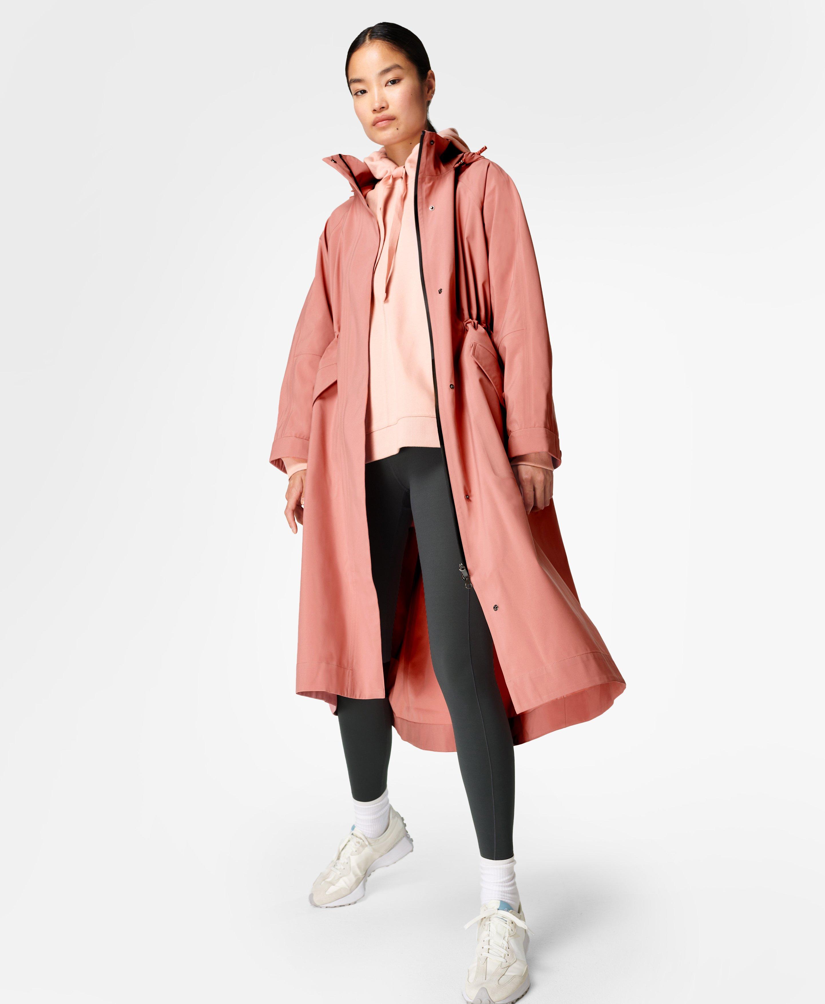 sweaty betty motion longline waterproof parka