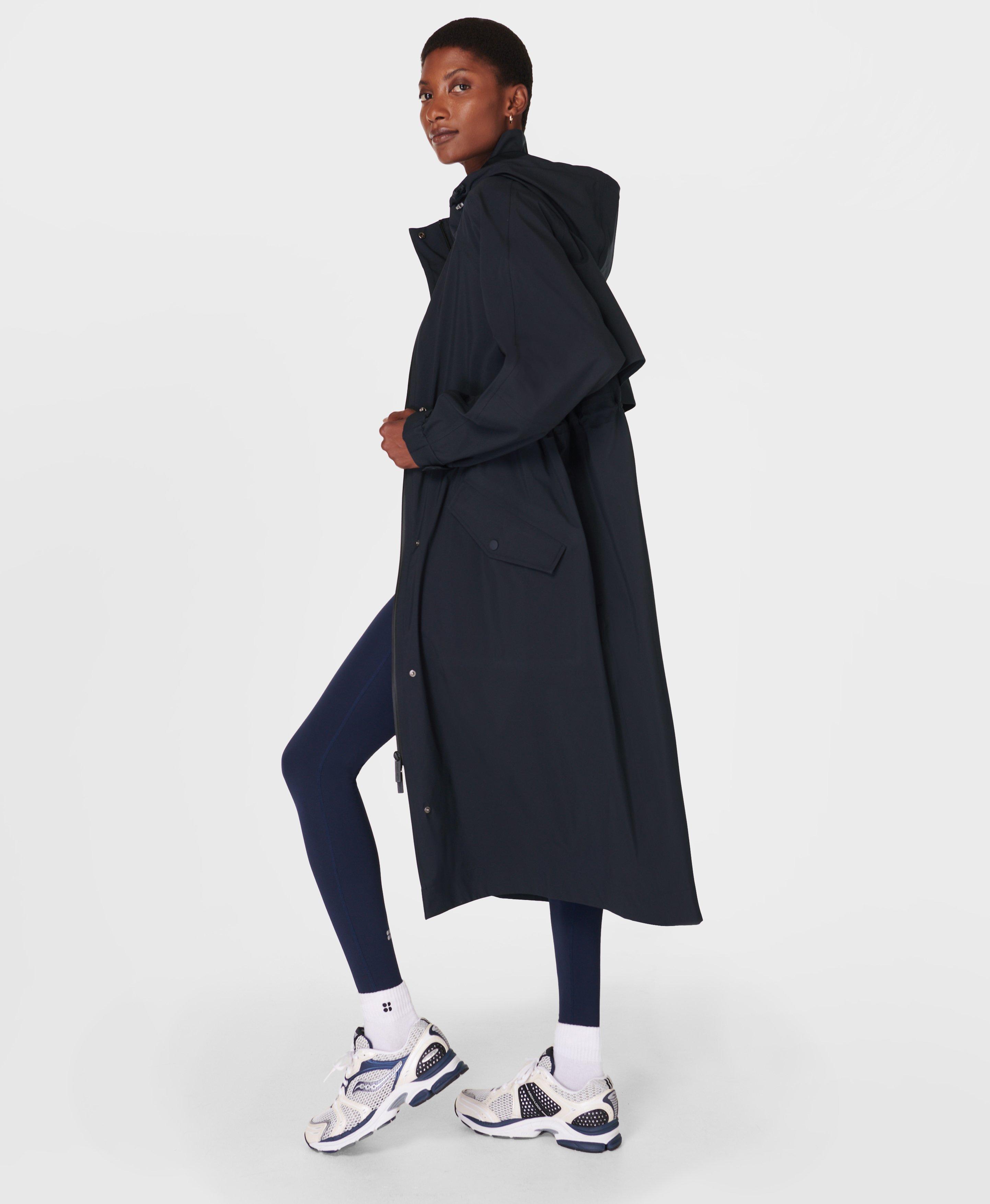 Motion Longline Parka, French Navy Blue | Sweaty Betty