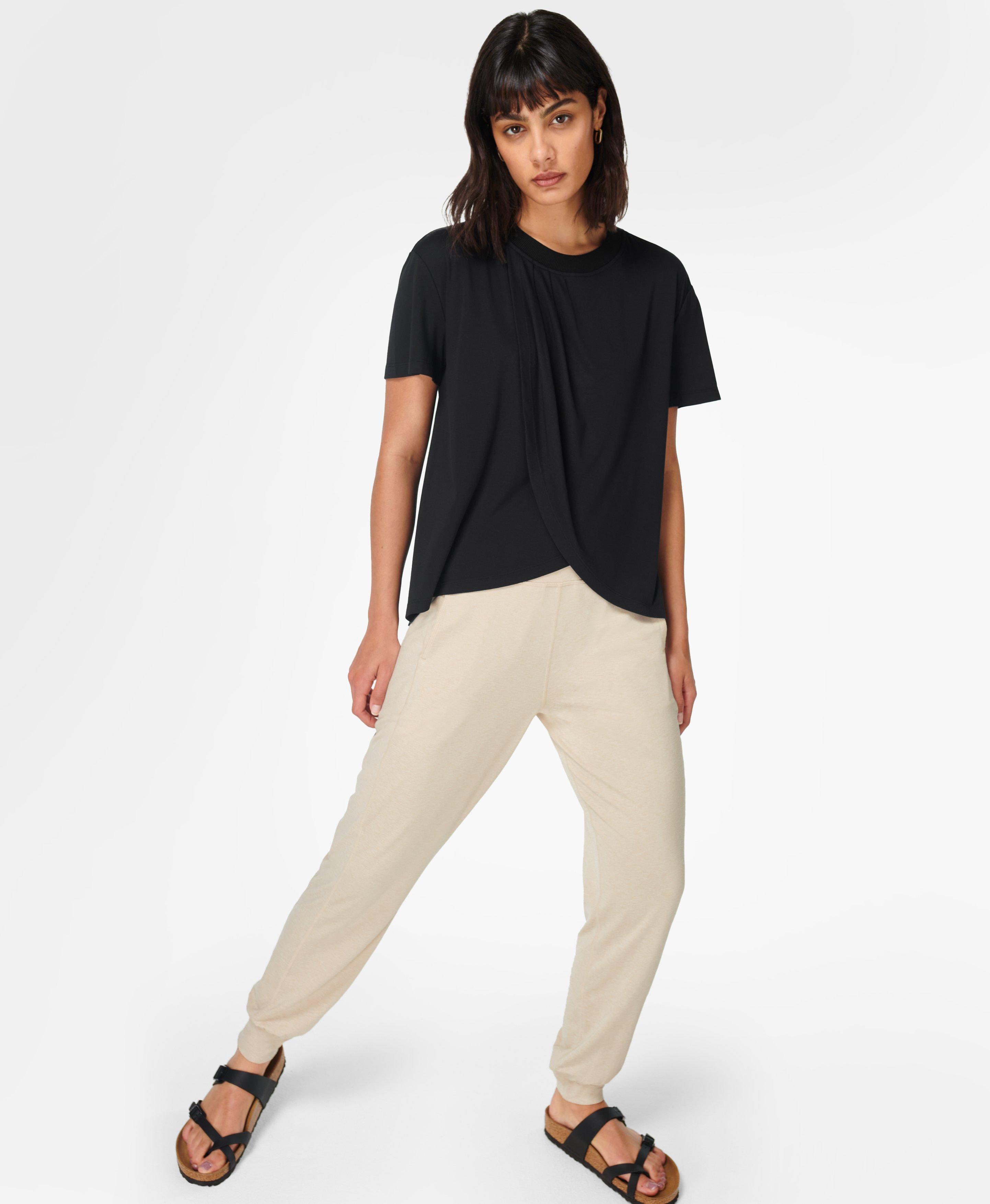 Tori Short Sleeve Tee- black | Women's T-Shirts | www.sweatybetty.com