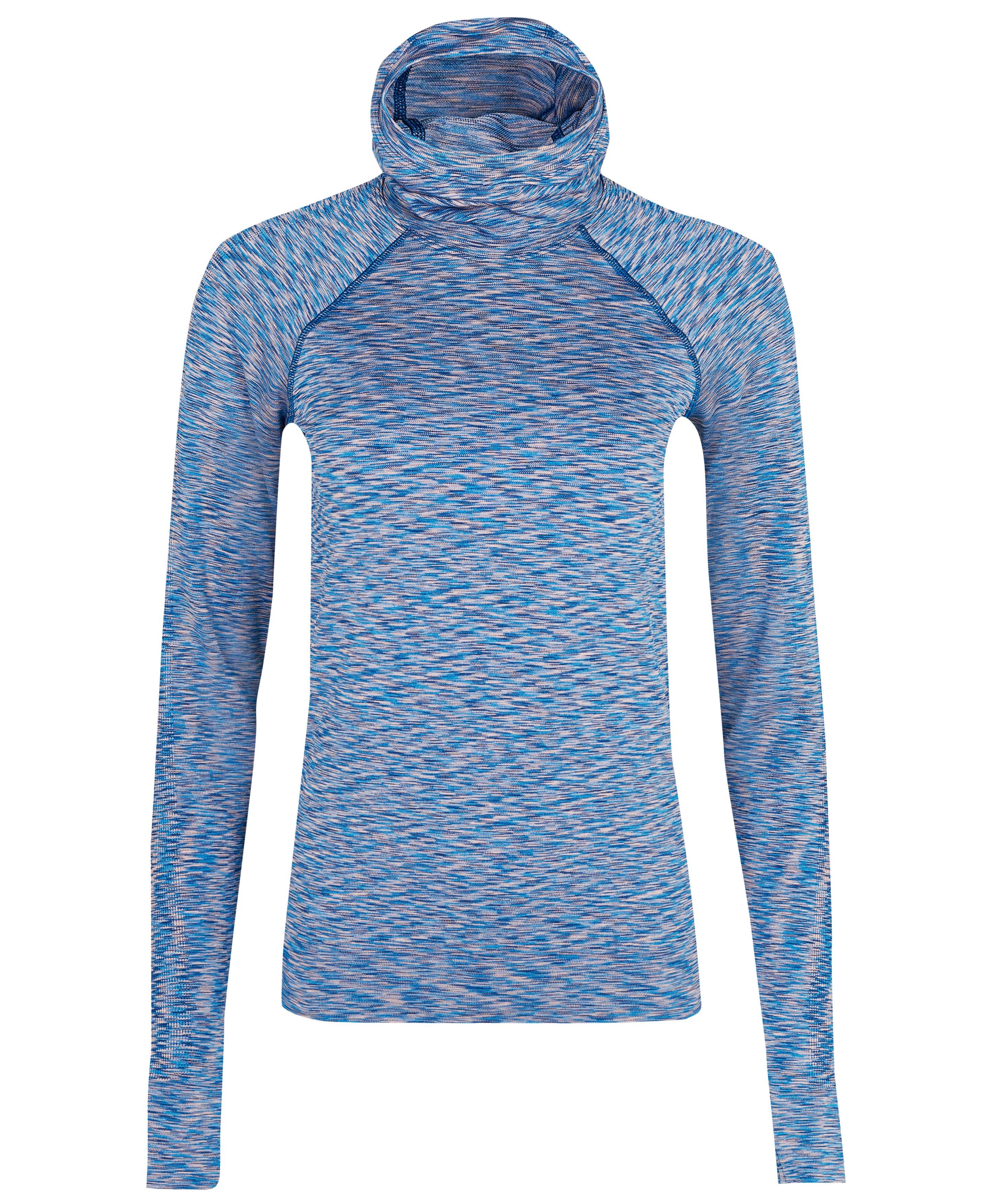 SWEATY BETTY Drift Colourblock Ski Base Layer Legging in BEETLEBLUEJACQUARD