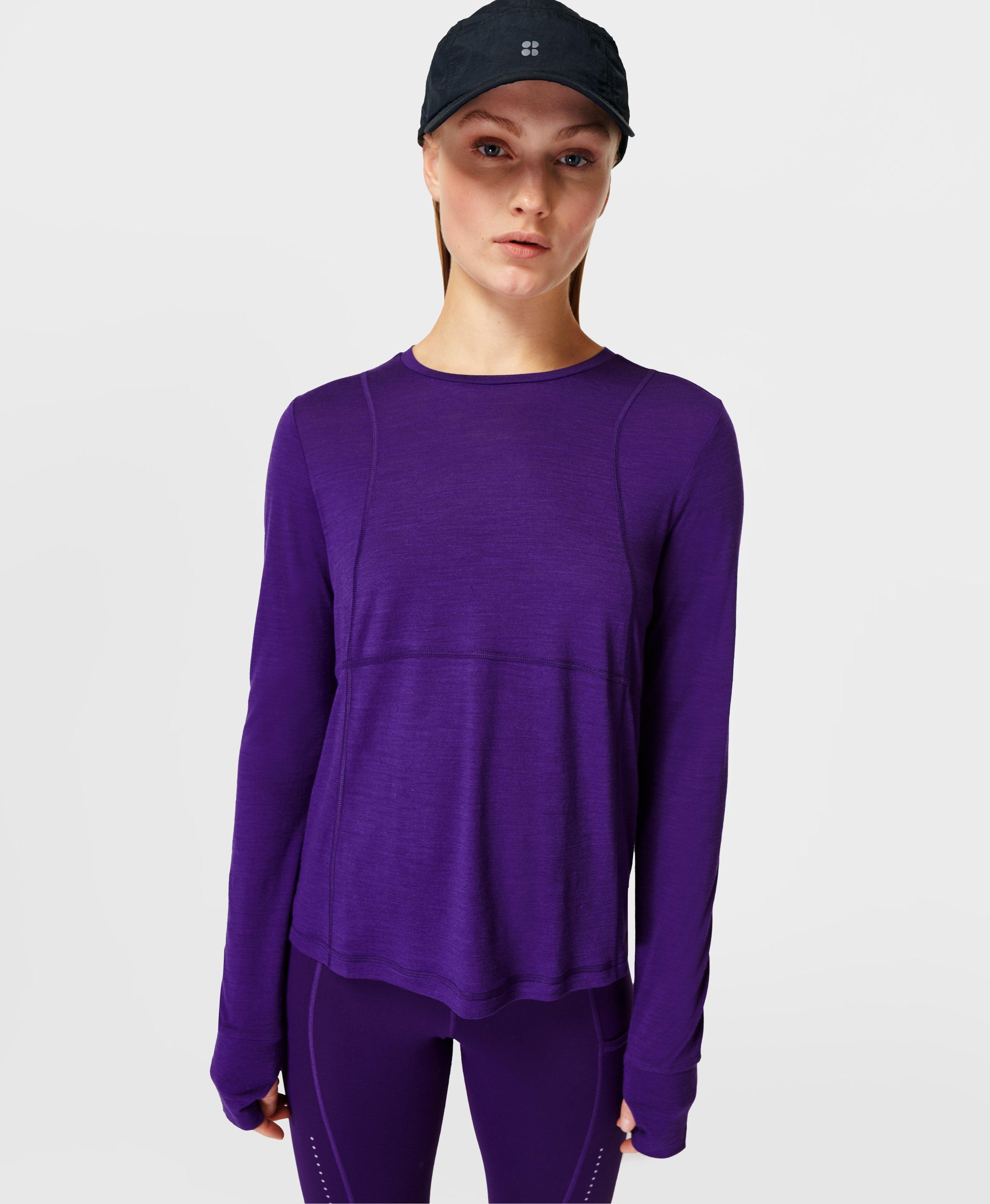 Trail Merino Long Sleeve Top, Celestial Purple | Sweaty Betty