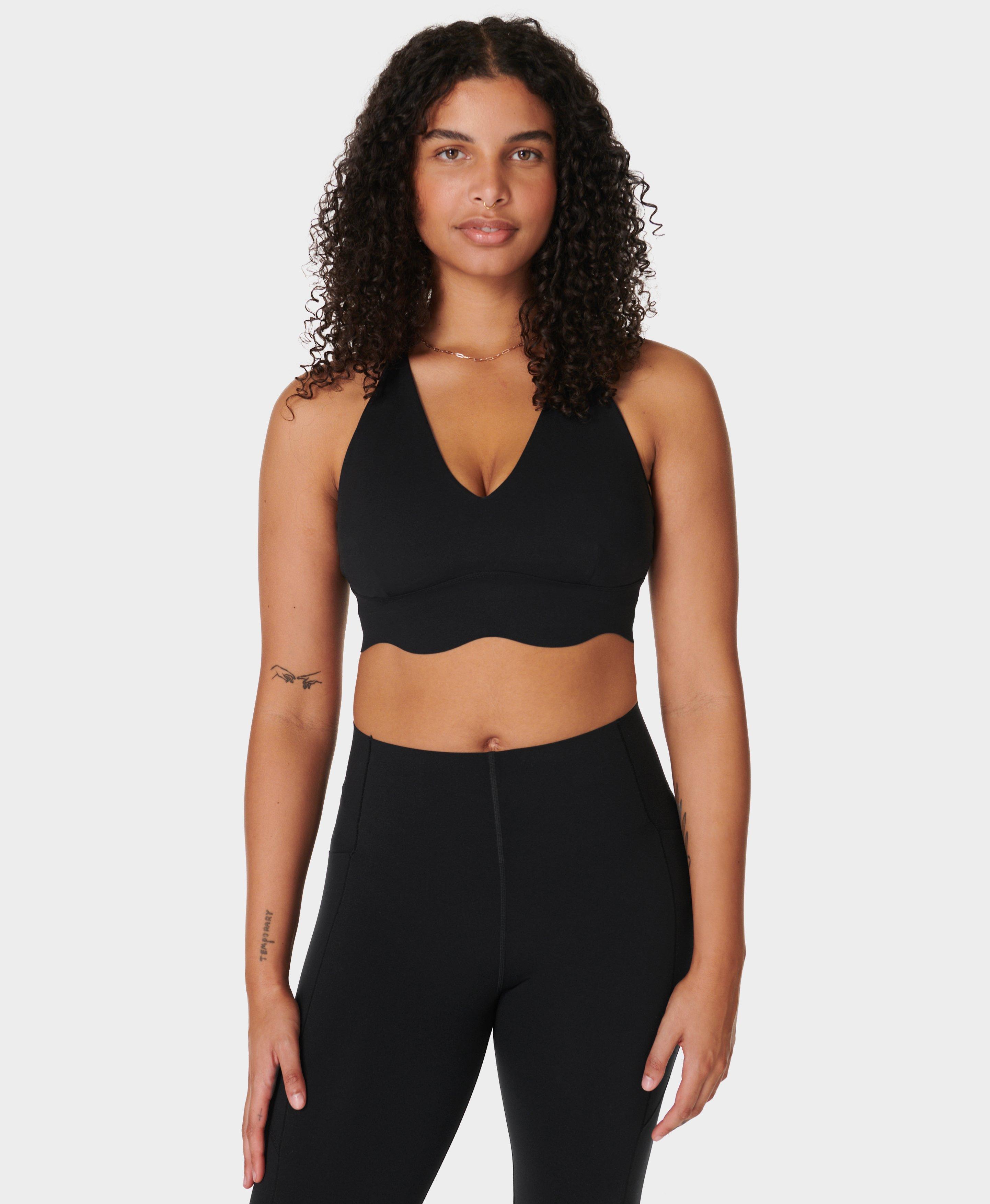 Power Contour Plunge Bra - Black, Women's Sports Bras