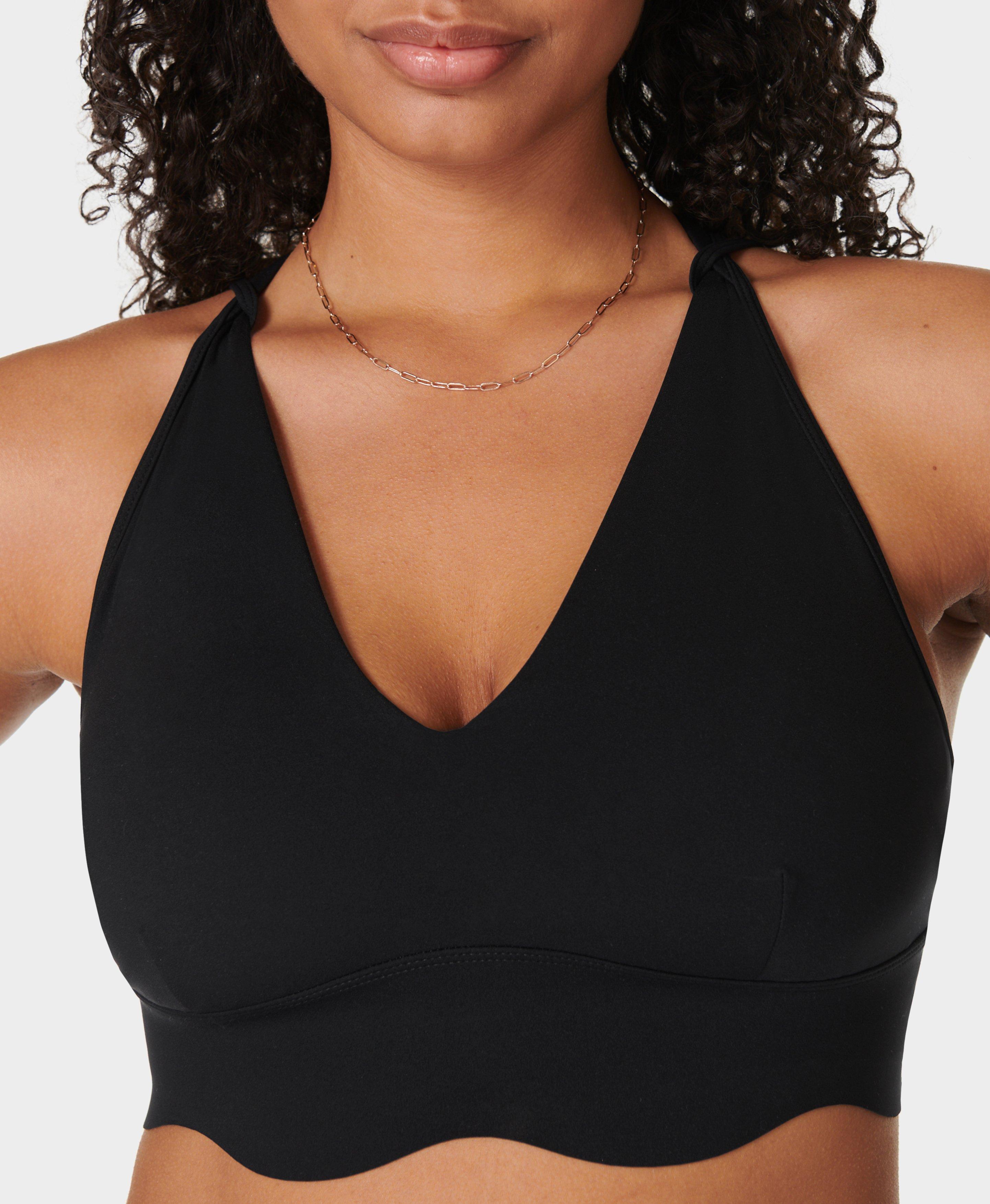 Womens Front Close Plunge Sports Bra 