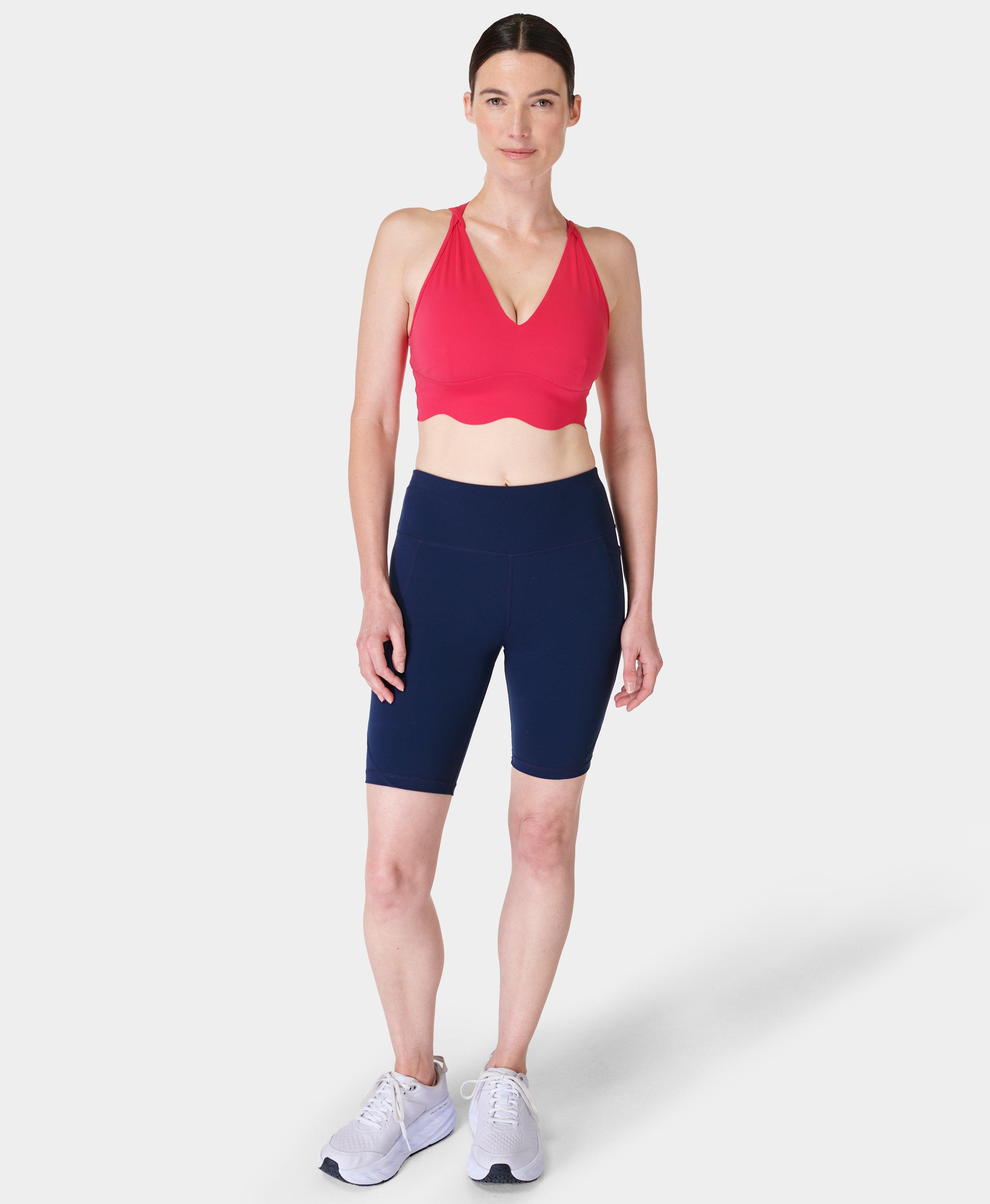 Womens Plunge Sports Bra, Running Gear & Equipment