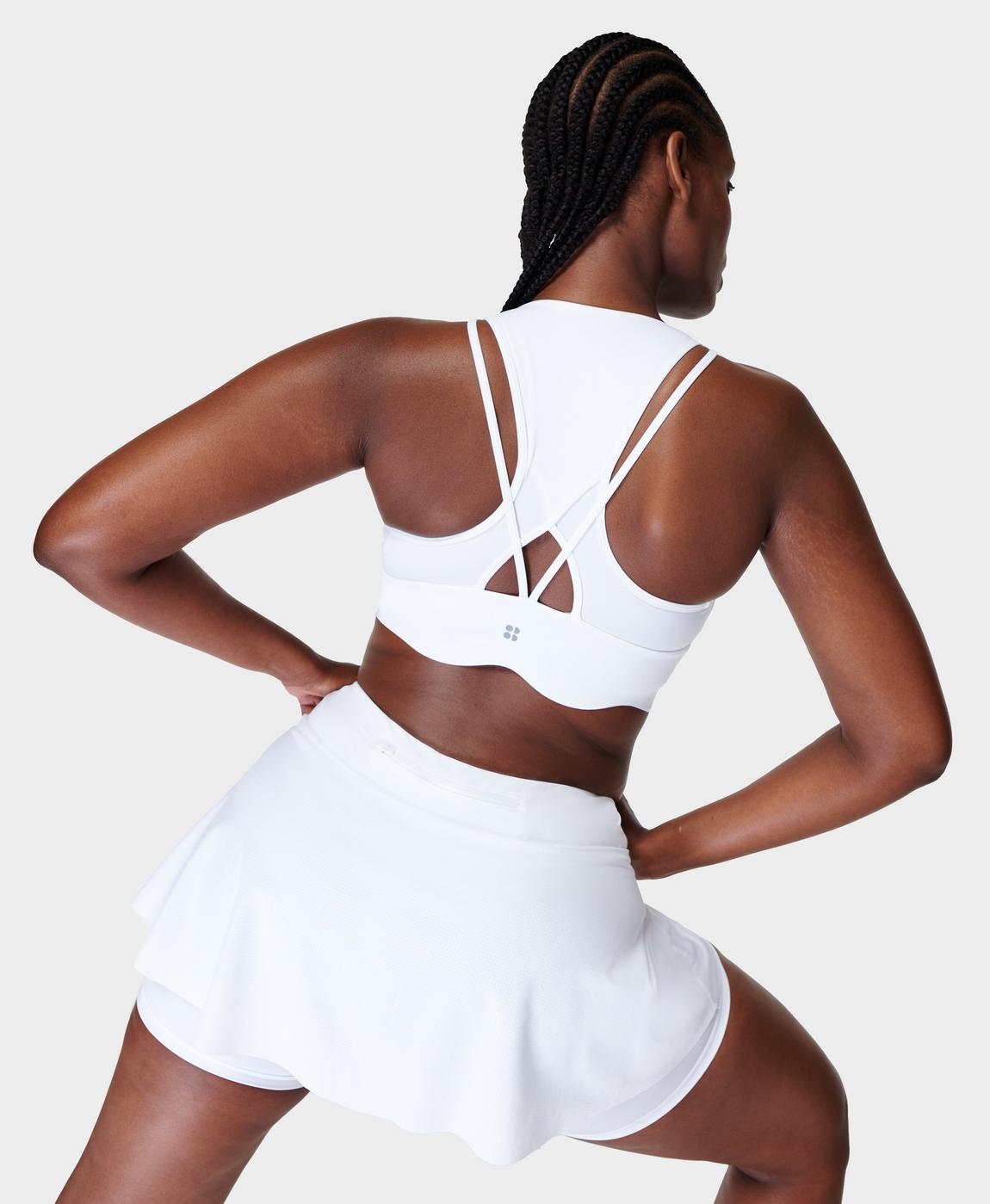 Women's Coconut White Zip-Up Sports Bra – Cantafio Sales