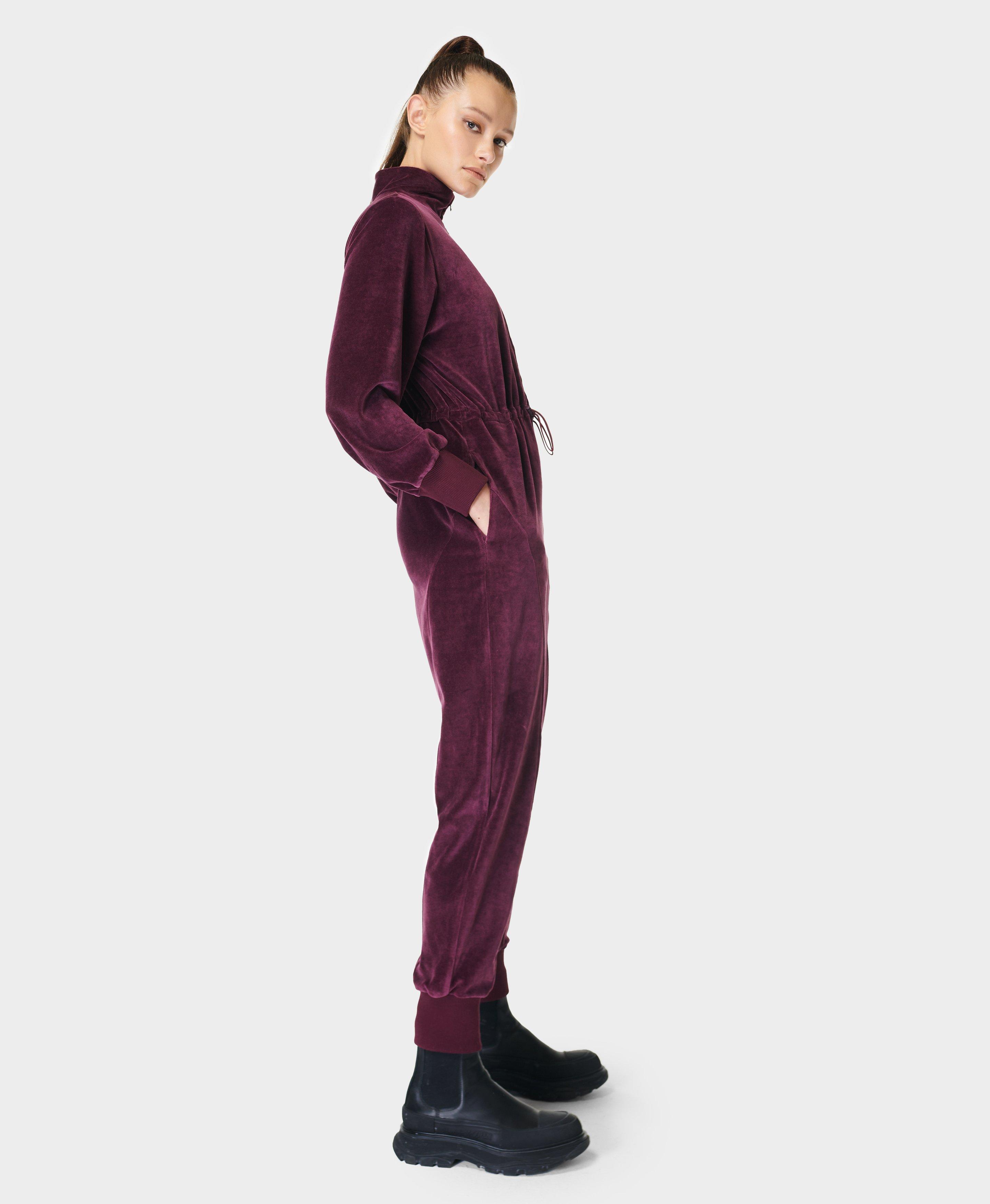 Good american sales velour jumpsuit