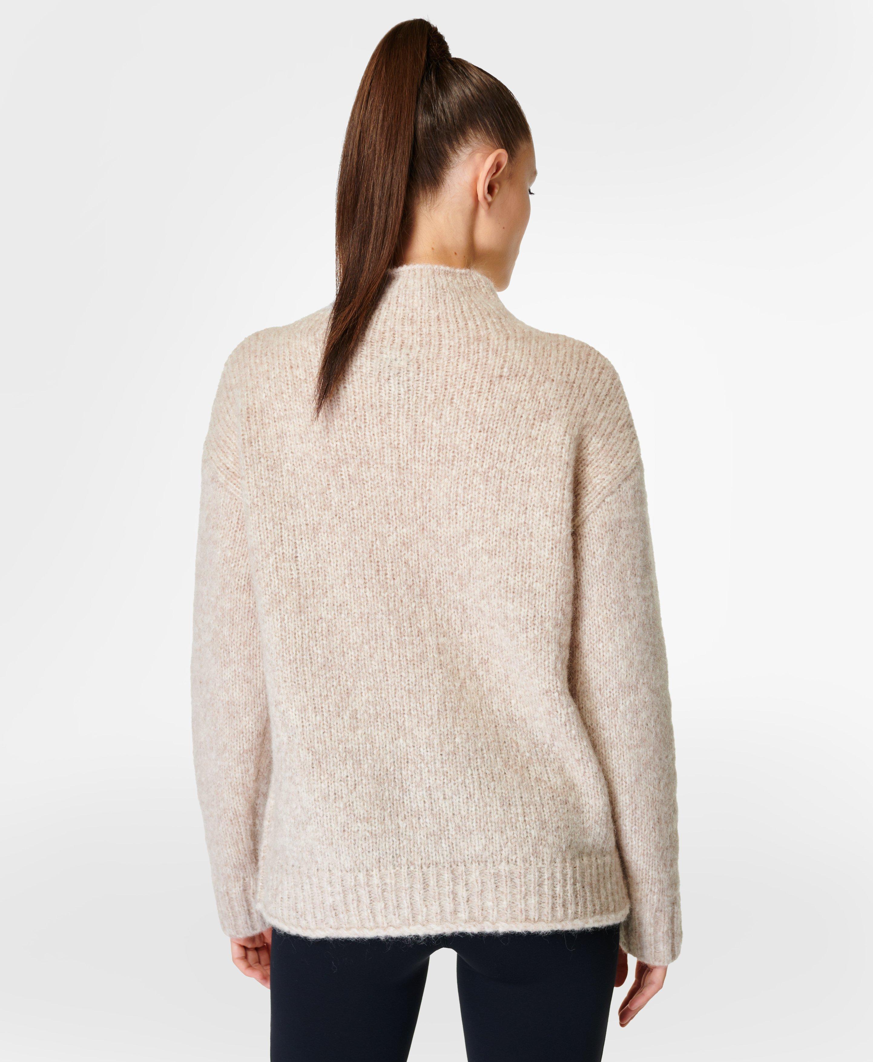 Sweaty Betty Brushed Boucle Cardigan, Pebble Beige, XXS