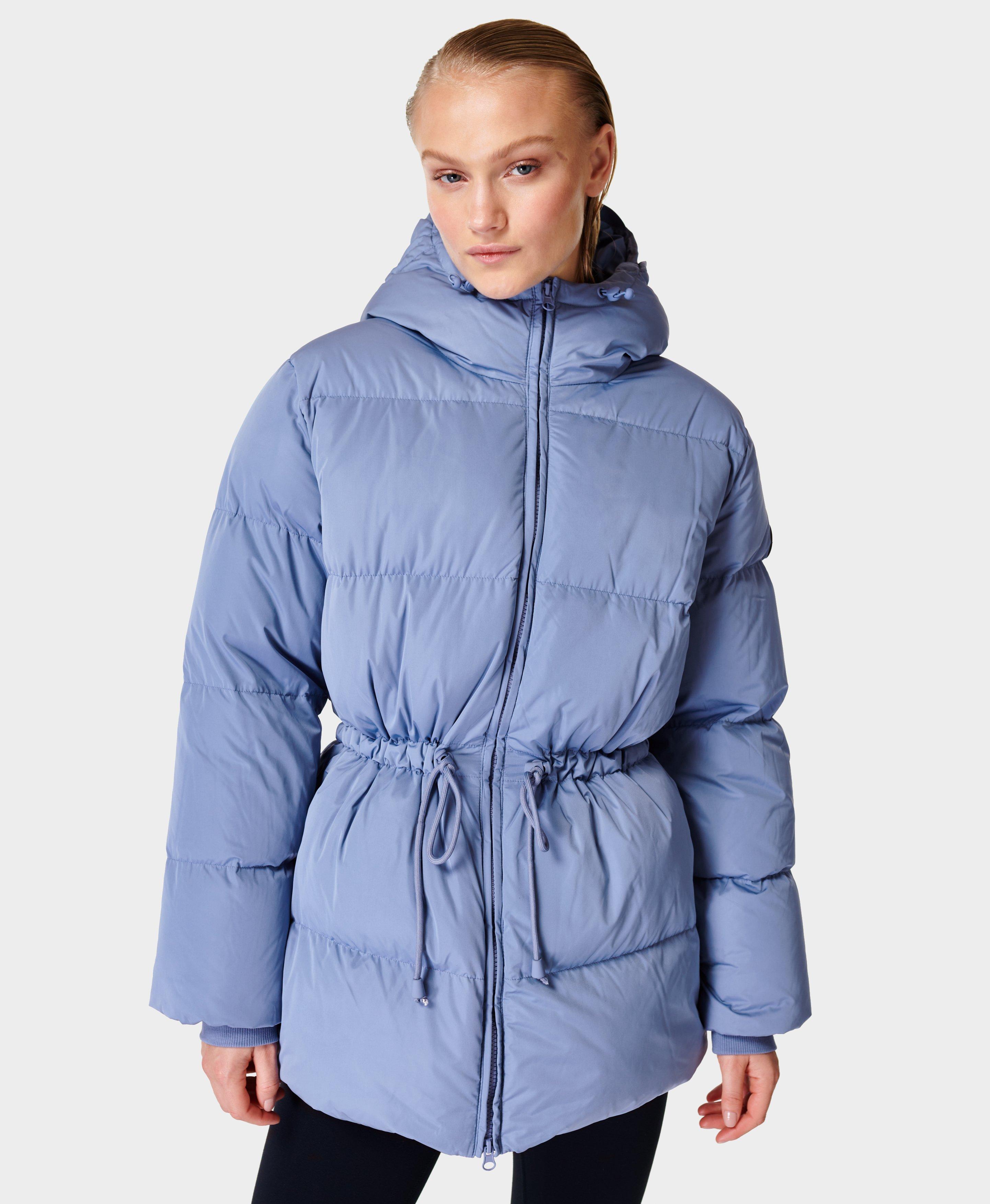 Blue womens puffer outlet jacket