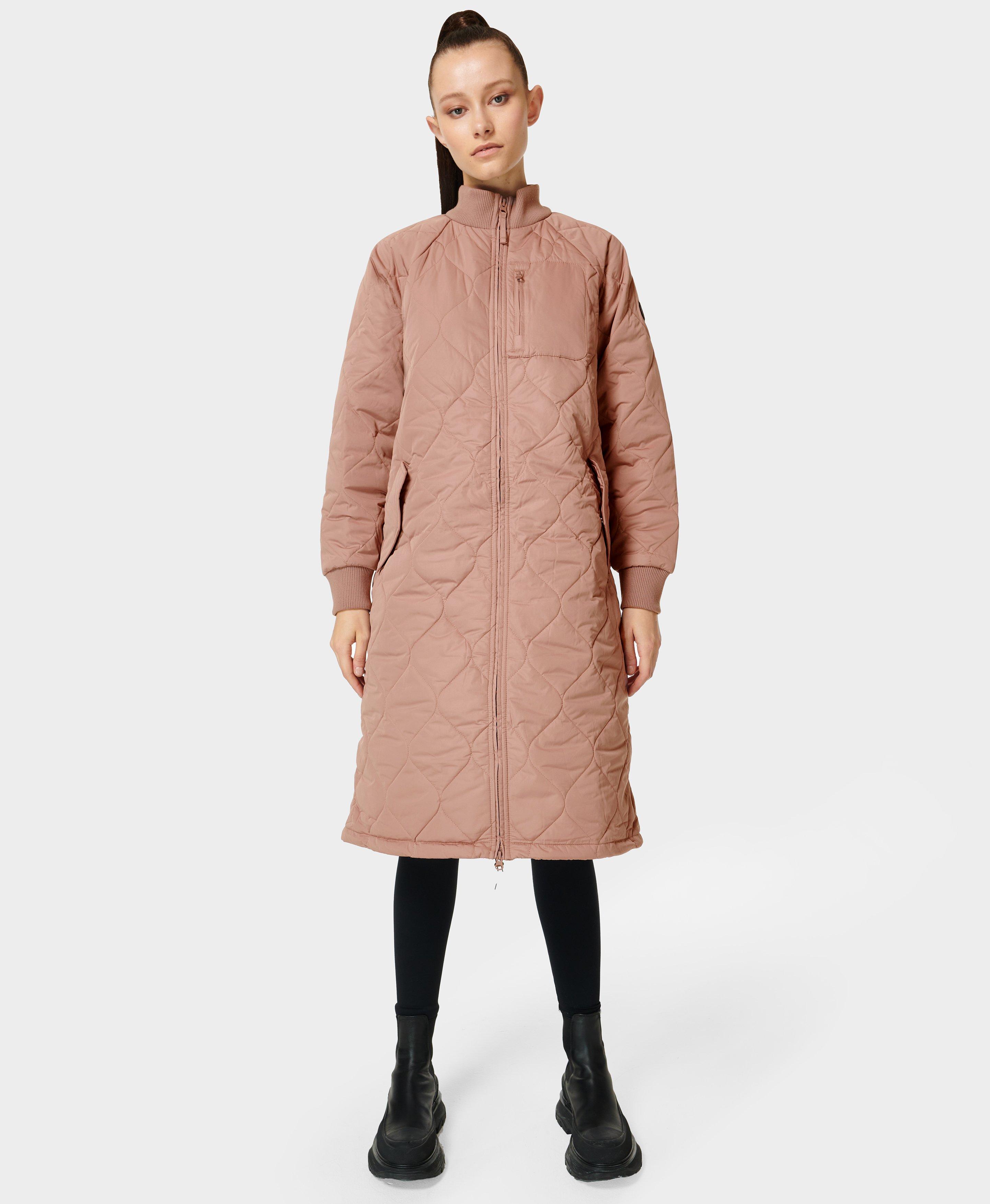 Quilted Longline Coat