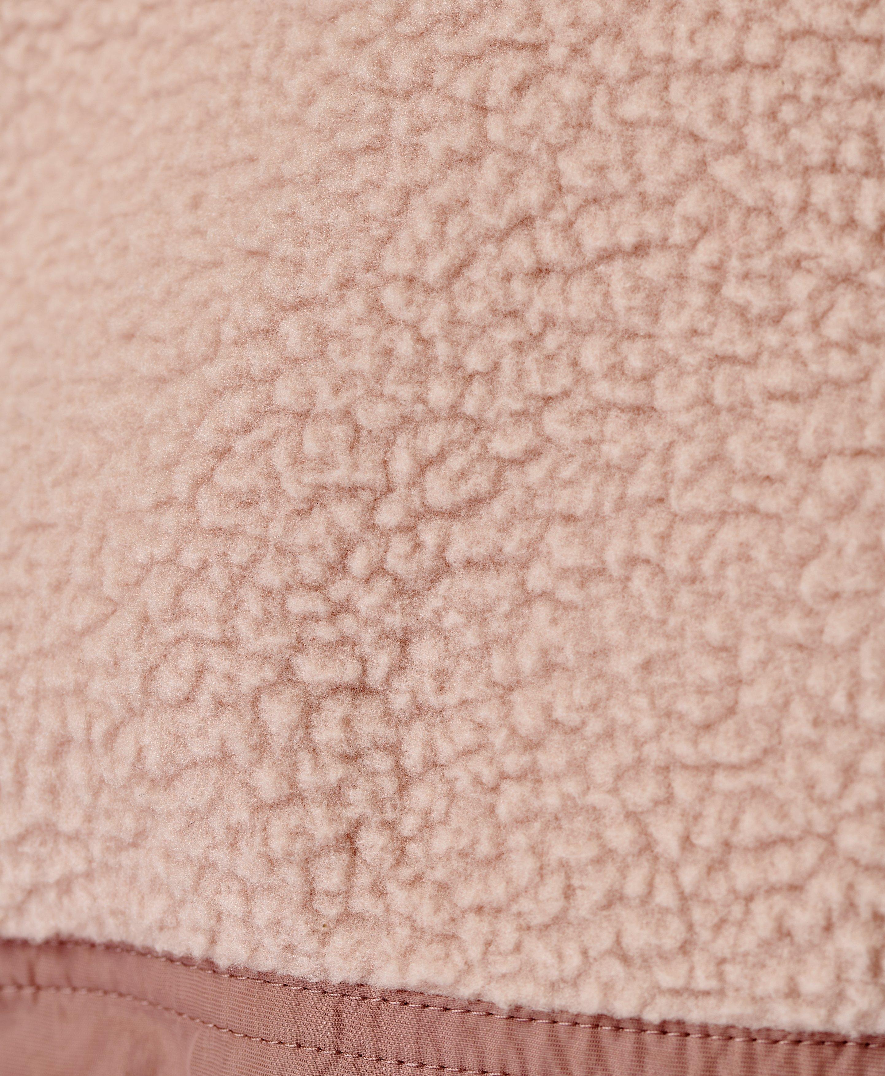 Light pink sherpa pullover hotsell