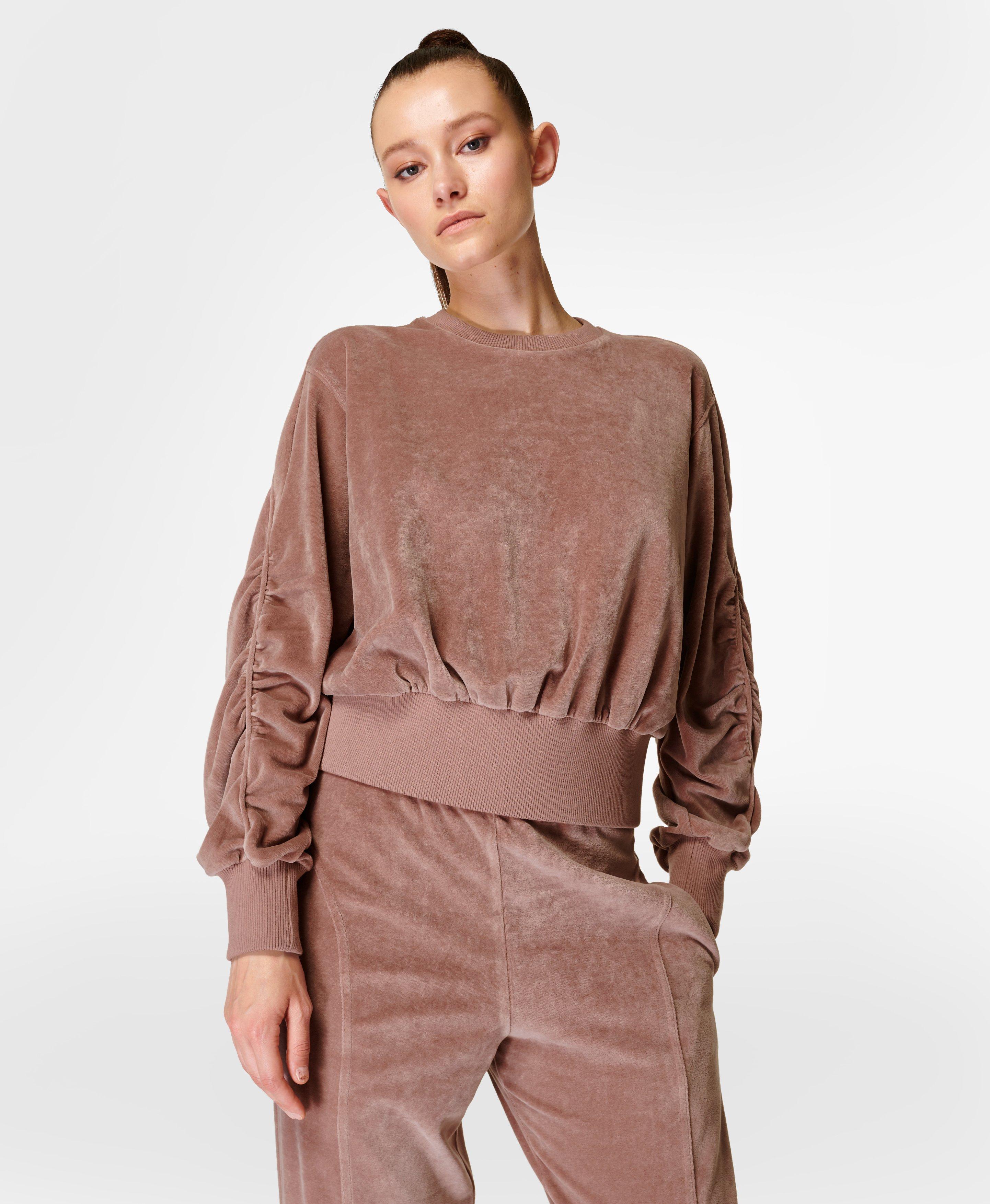 Retake Velour Pullover , Chateau Pink | Sweaty Betty