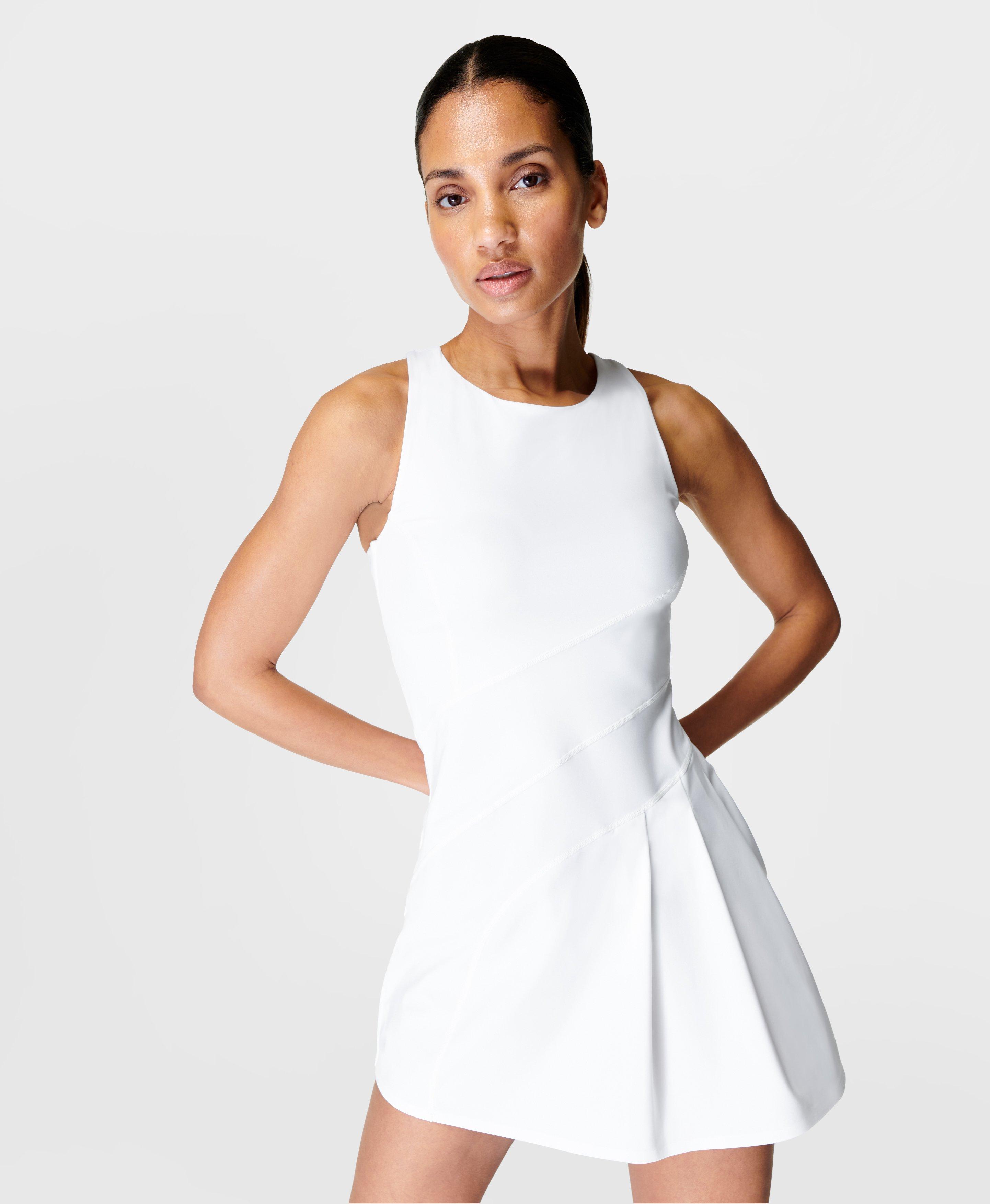 Grand Slam Tennis Dress - White, Women's Dresses and Jumpsuits