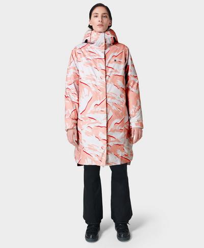 Climate 3 in 1 Ski Jacket , Pink Peaks Print | Sweaty Betty