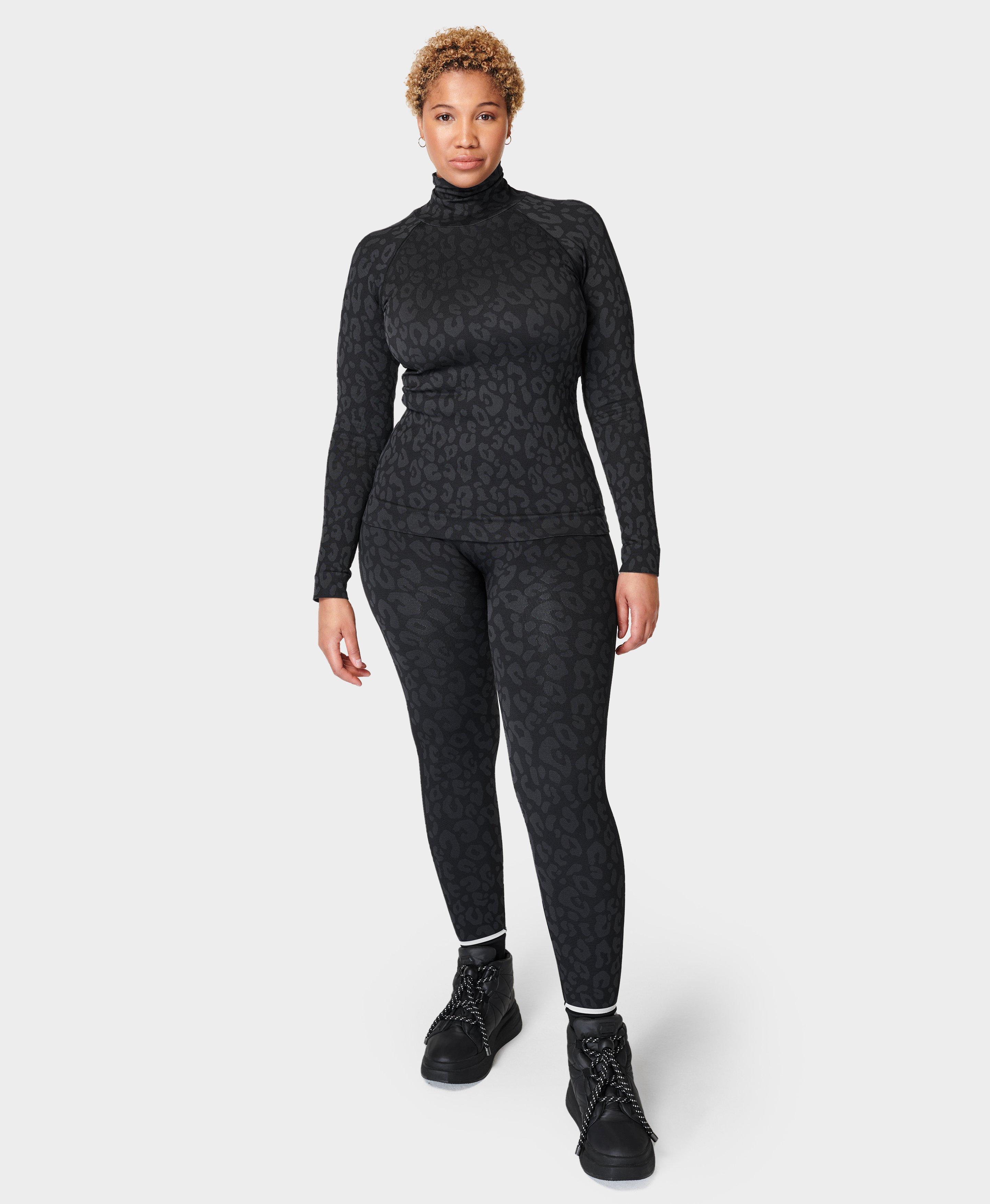 Sweaty Betty Seamless Ski Base Layer Set Top & Leggings XS