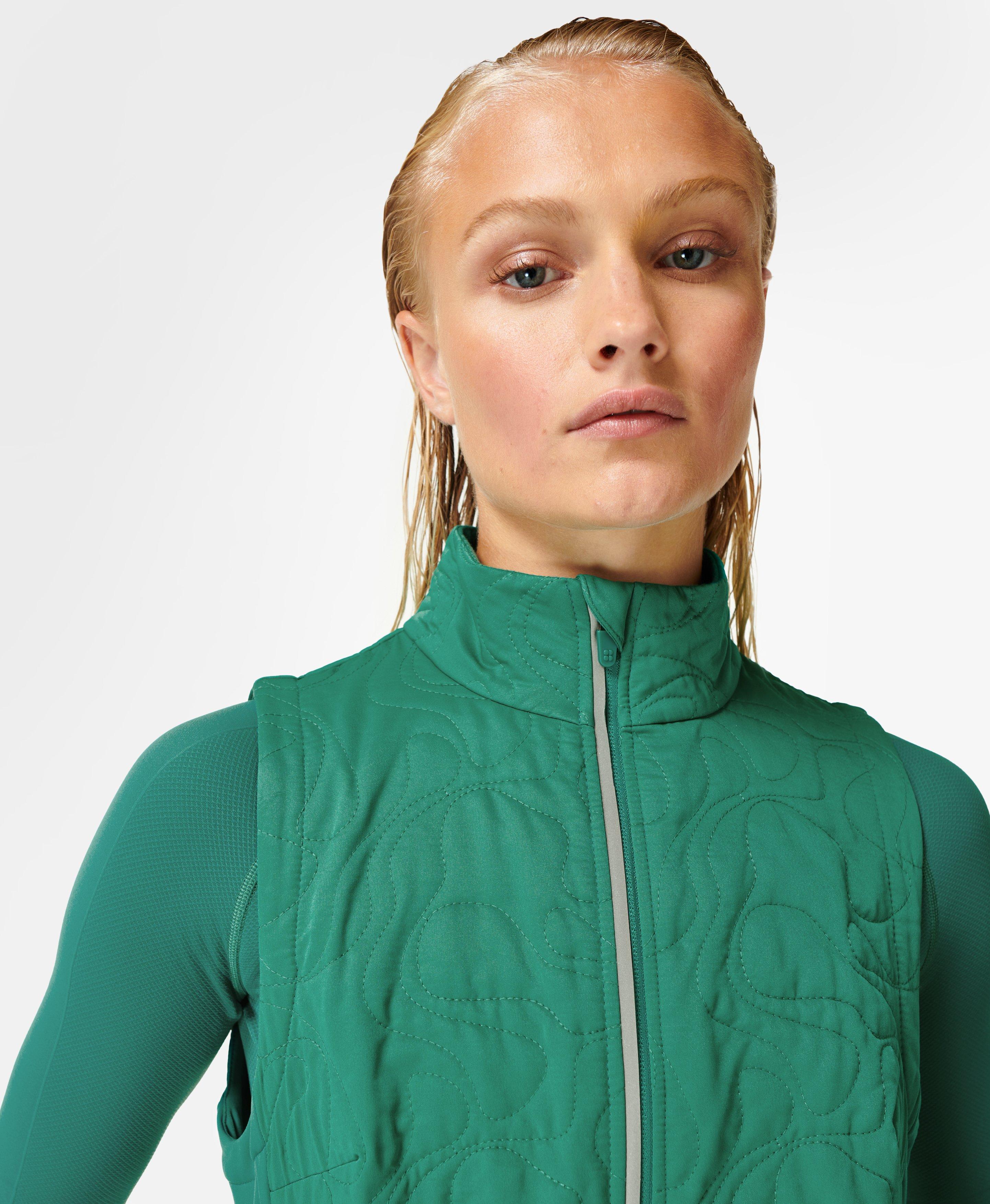 Sweaty Betty on The Move Quilted Jacket, Green, Women's M