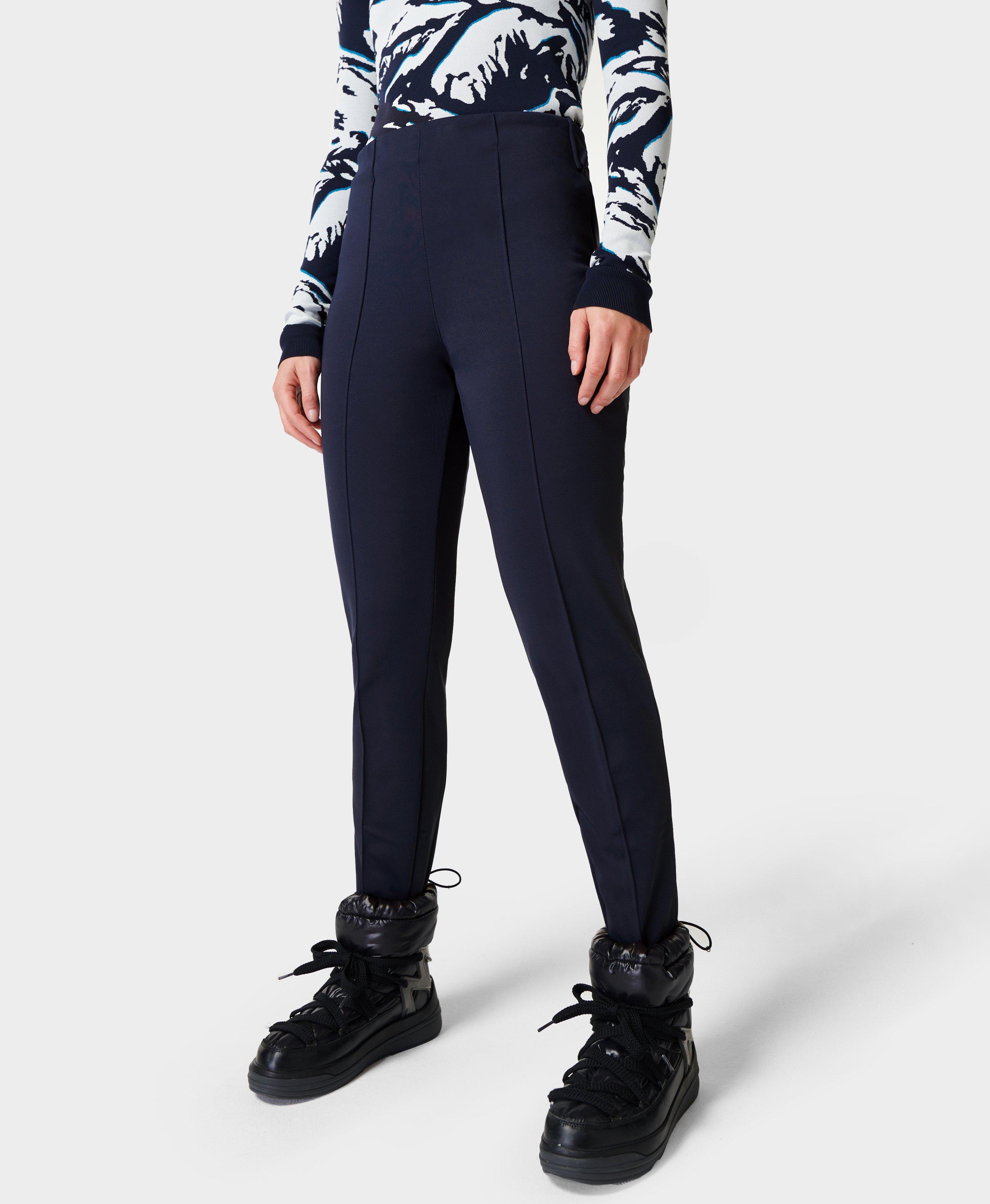 Off Piste Stirrup Ski Pants - Navy Blue, Women's Ski Clothes