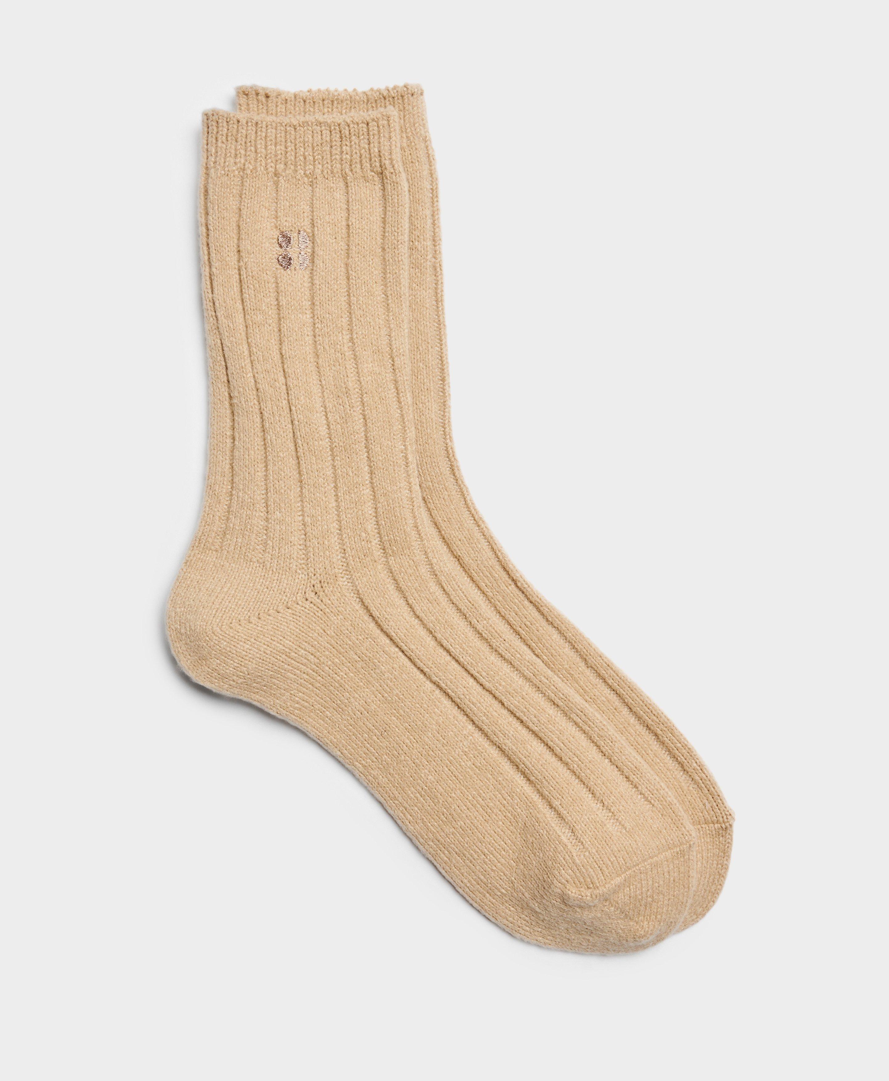 CozyChic® Women's Plaid Sock - Cream / Tan