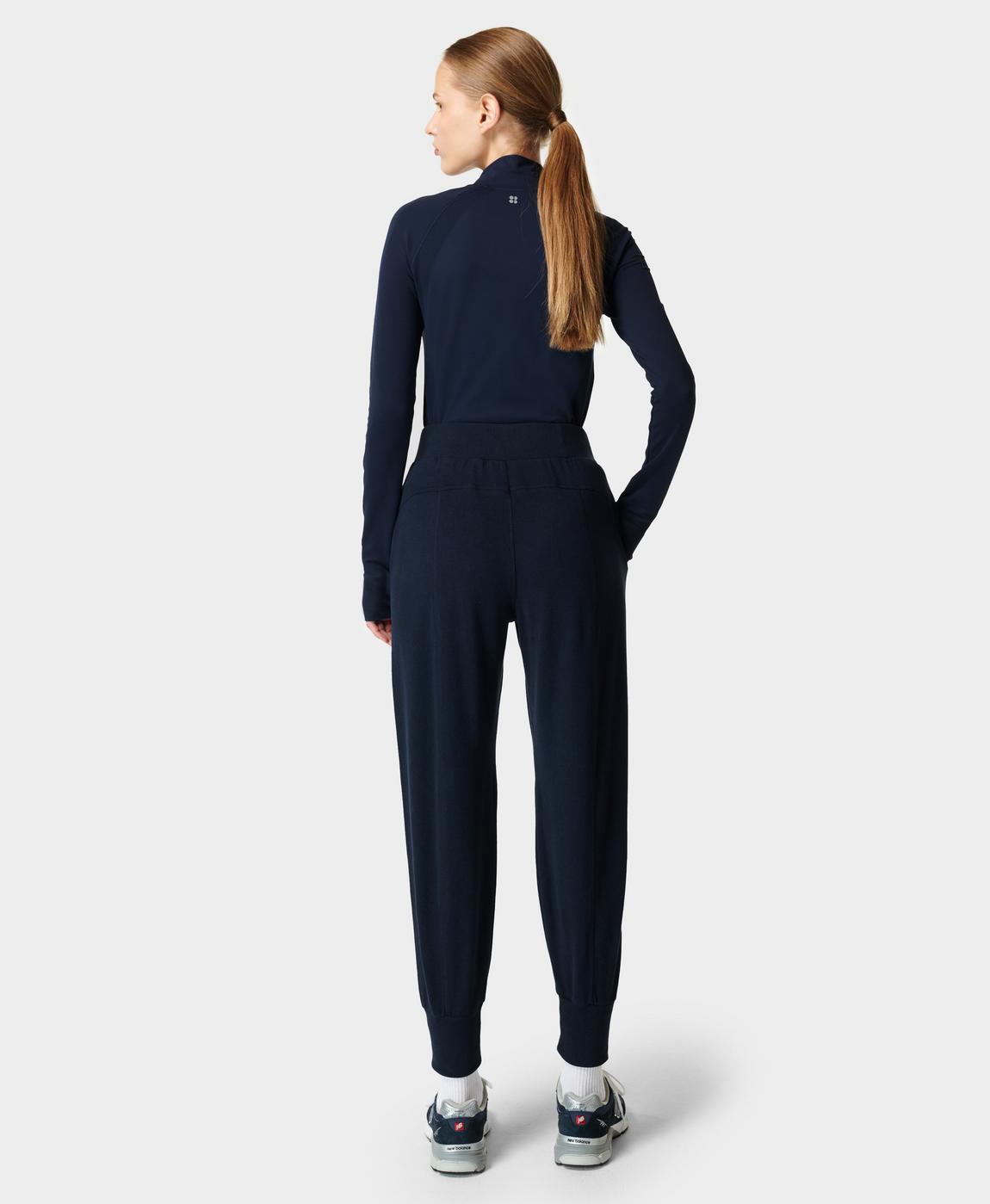 Repose Luxe Fleece Jogger - Navy Blue, Women's Trousers & Yoga Pants