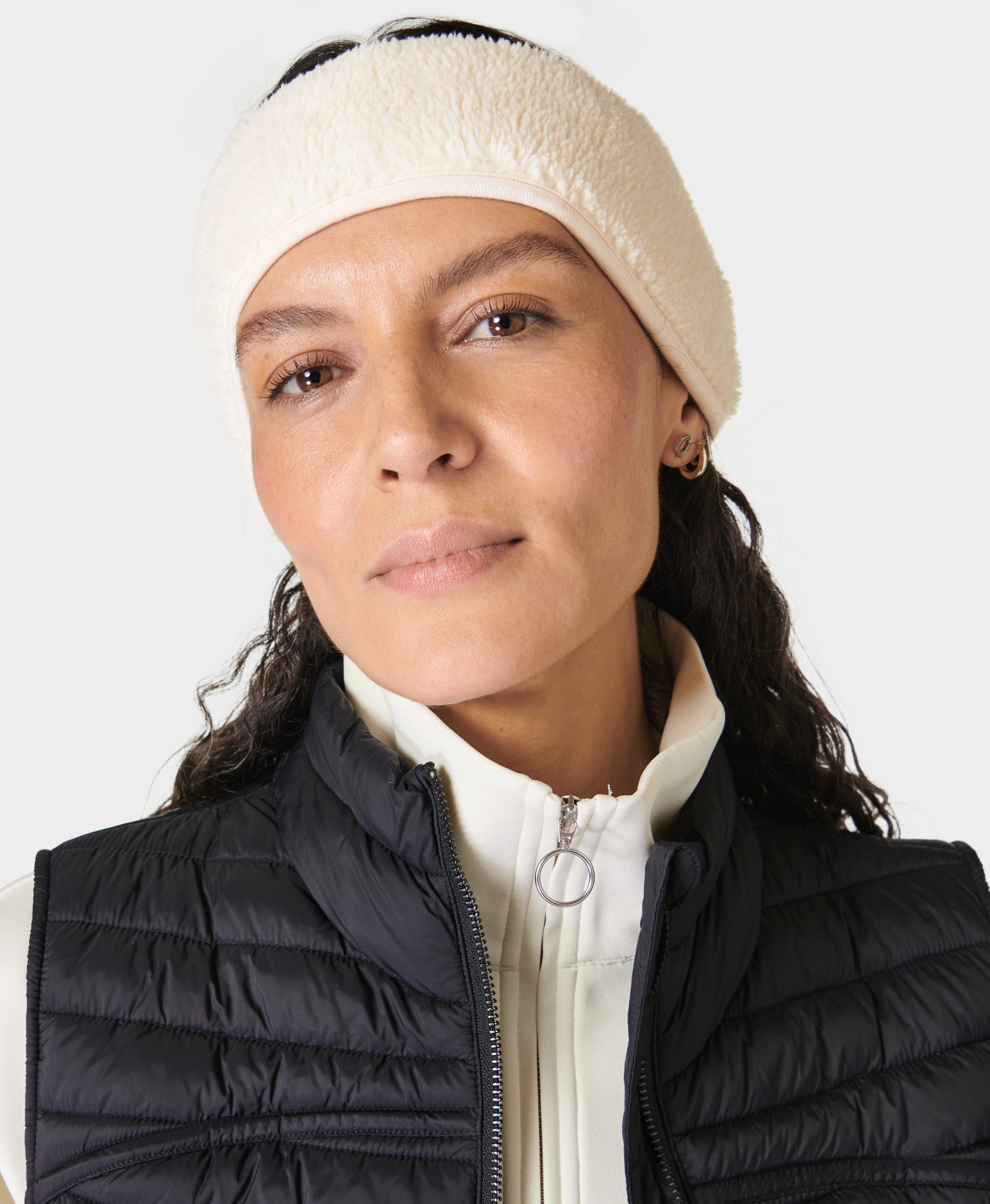 Sherpa Reversible Earwarmer - Studio White, Women's Hats & Headbands
