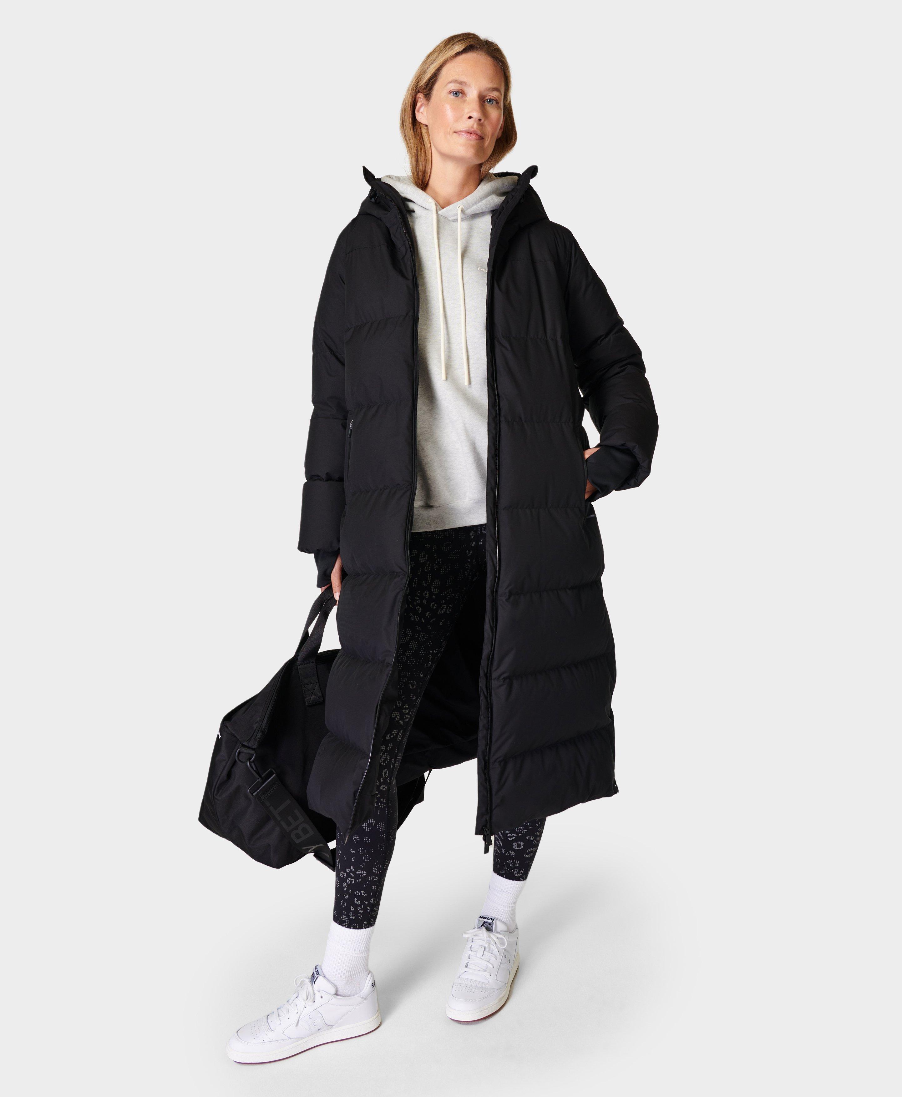 Long black down clearance parka