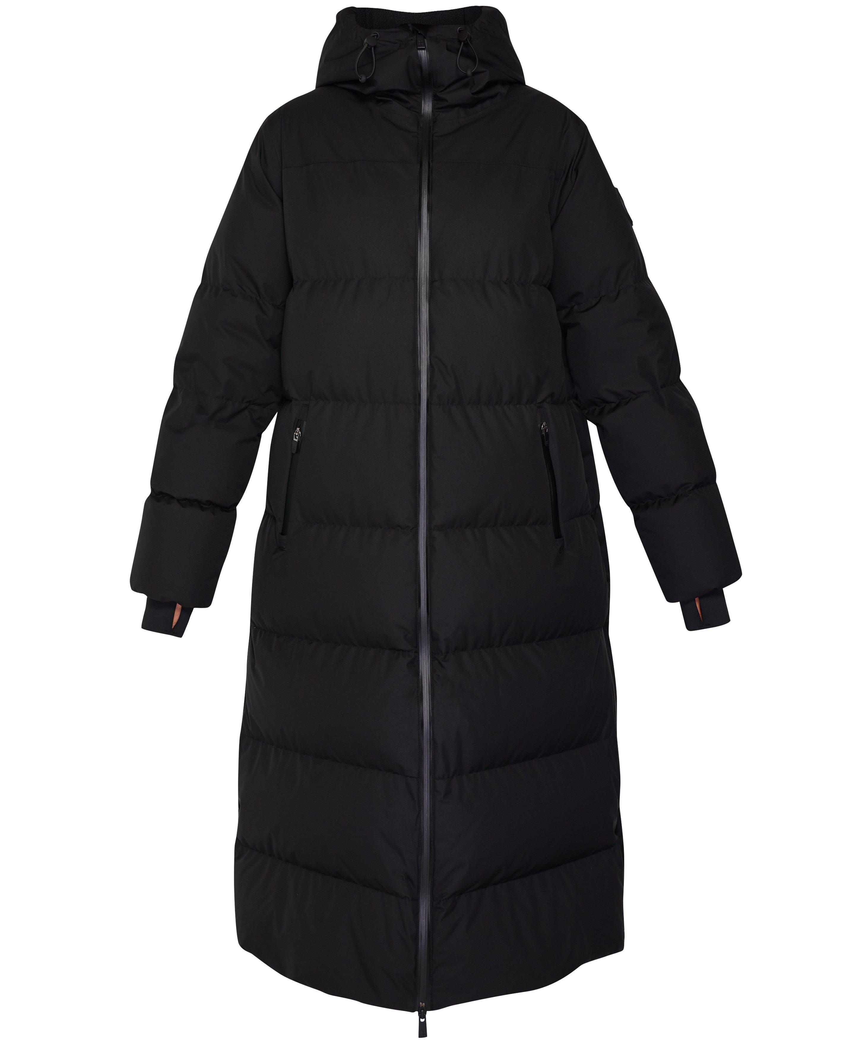 Long black shop down jacket