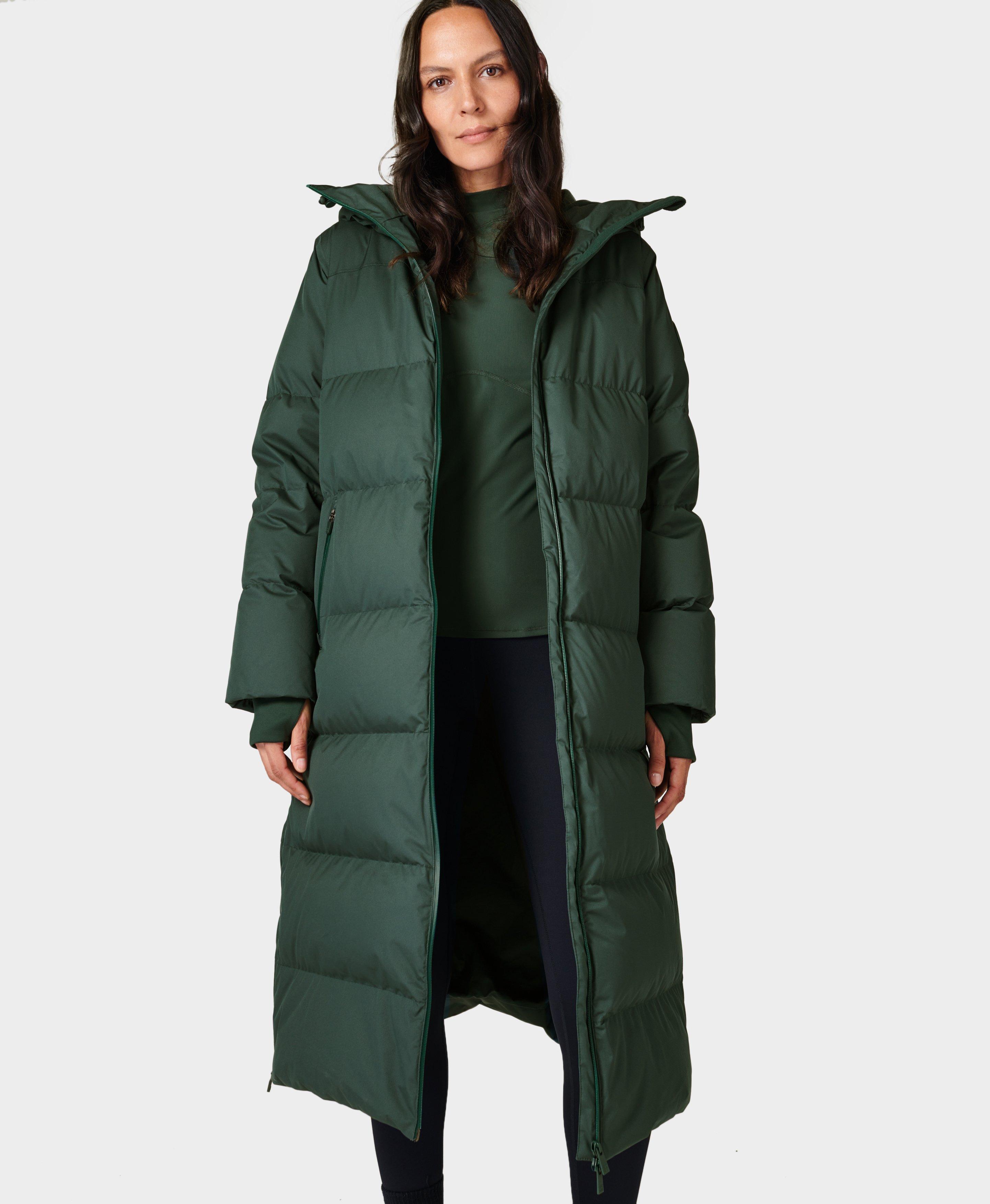 Nimbus Down Parka - Trek Green | Women's Jackets + Coats | Sweaty Betty