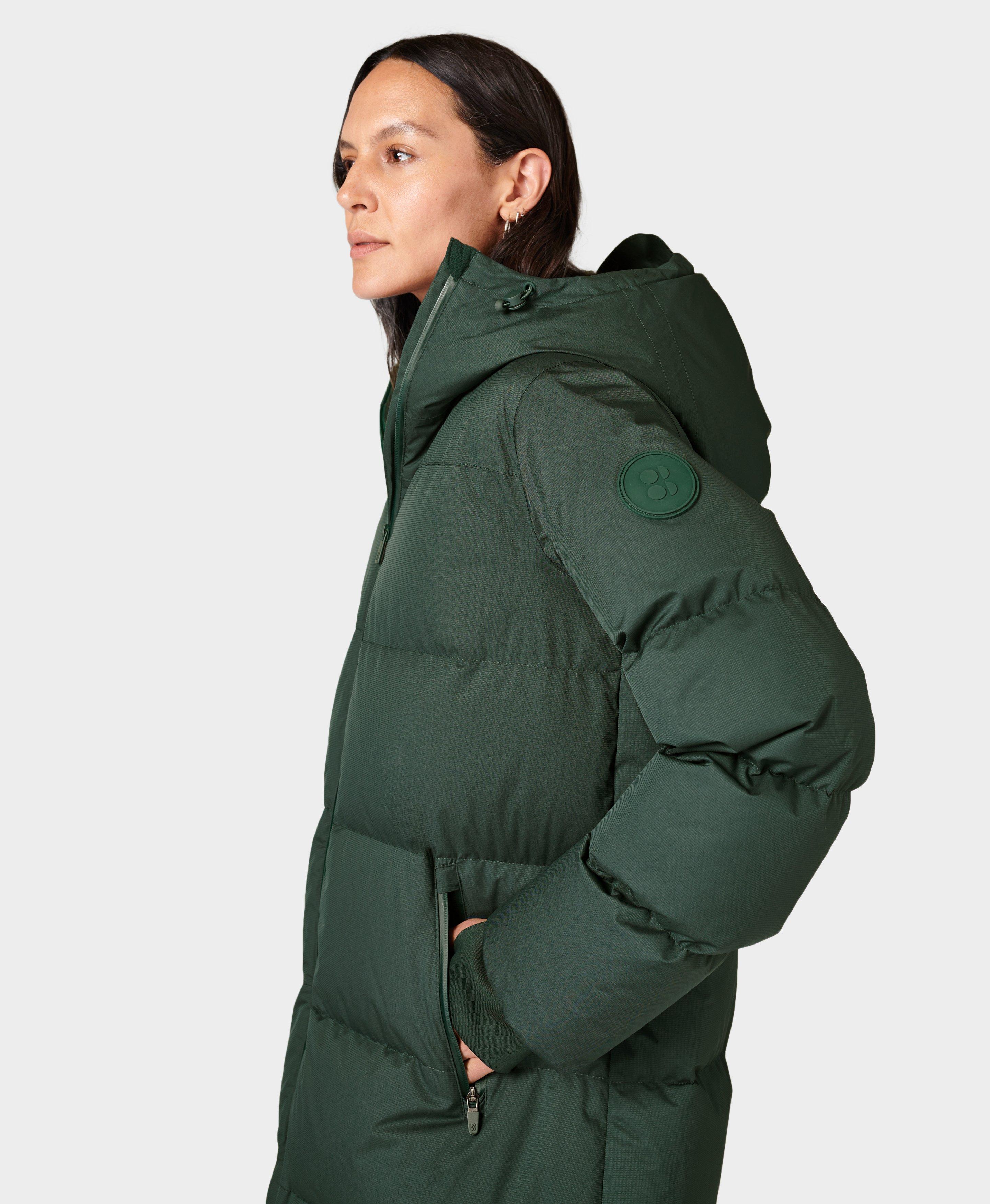 Womens green down outlet coat