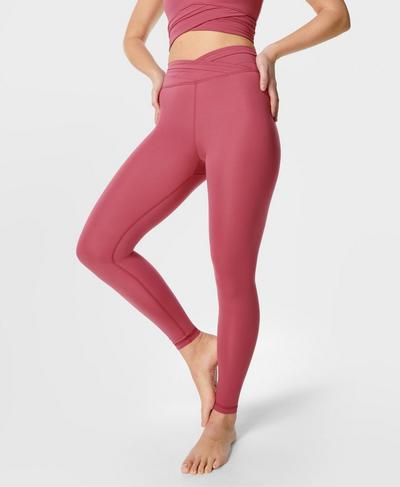 All Day Wrap Waist Leggings , Ambient Pink | Sweaty Betty