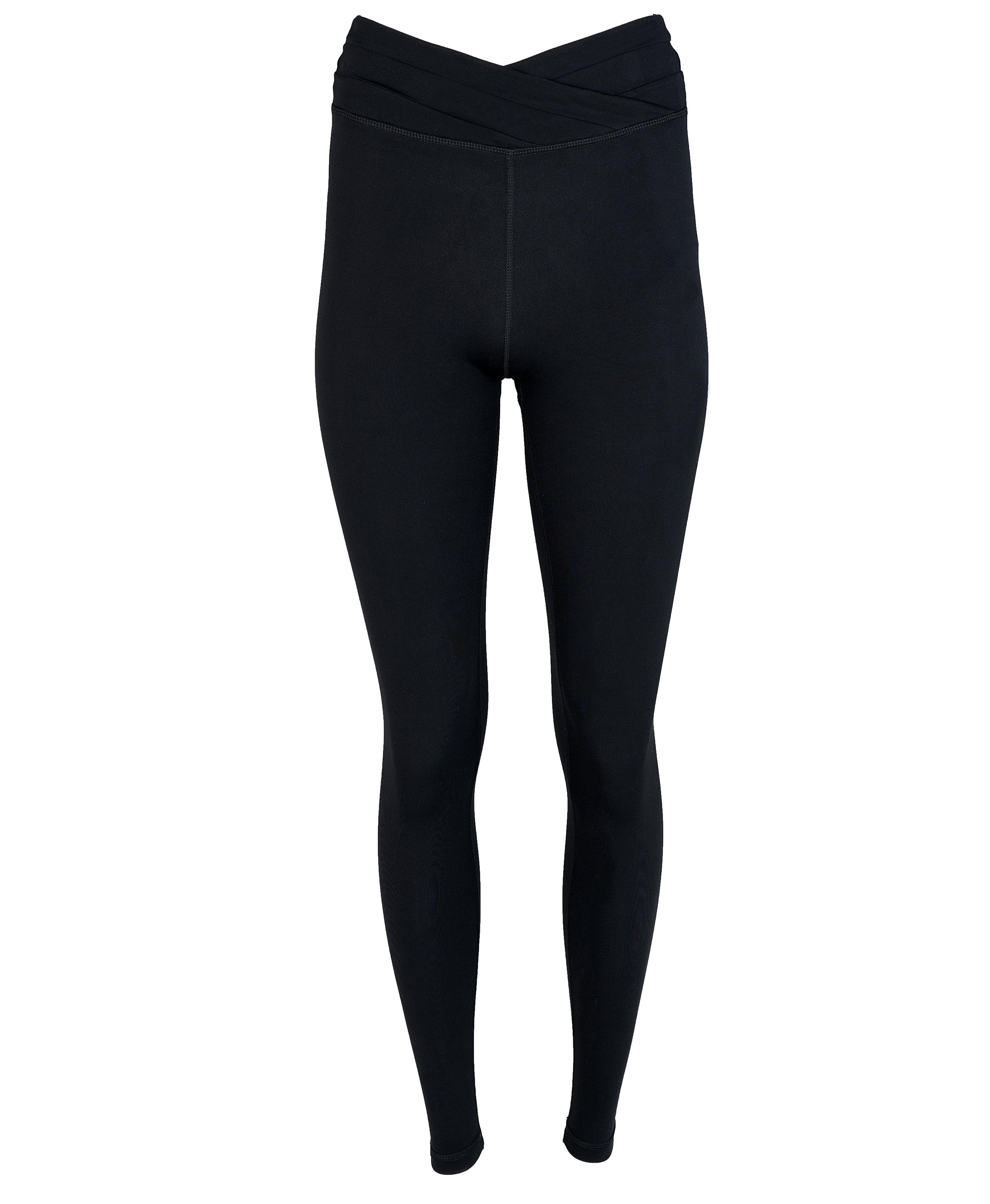 Buy Active Black Wrap Waist Leggings XXL, Sports leggings