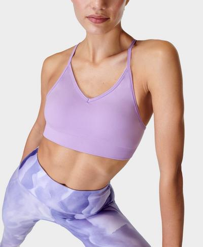 Spirit Awakened Yoga Bra , Prism Purple | Sweaty Betty
