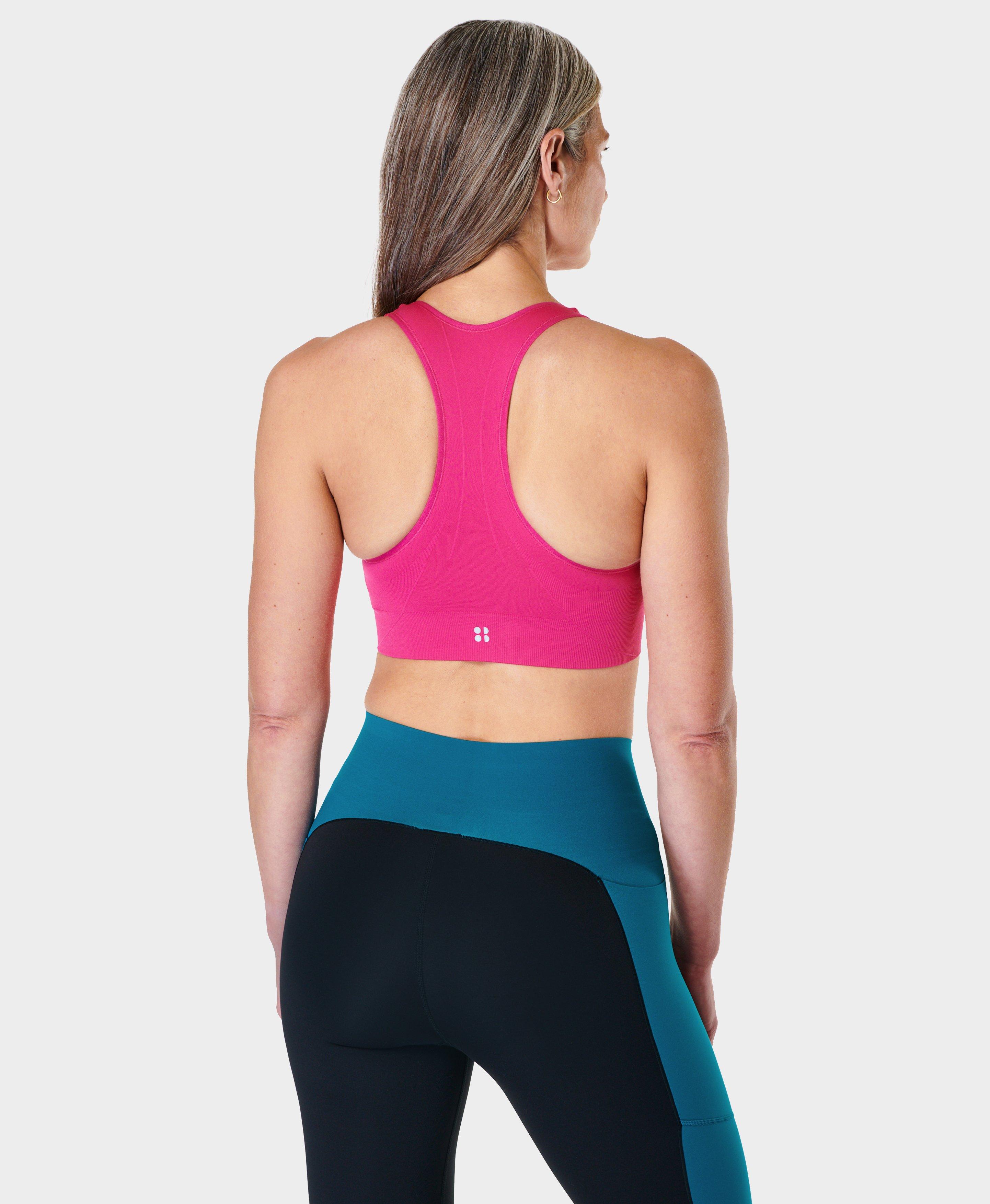 Sweaty Betty, Intimates & Sleepwear, New Sweaty Betty Tayberry Pink  Stamina Seamless Workout Sports Bra 4 Medium M