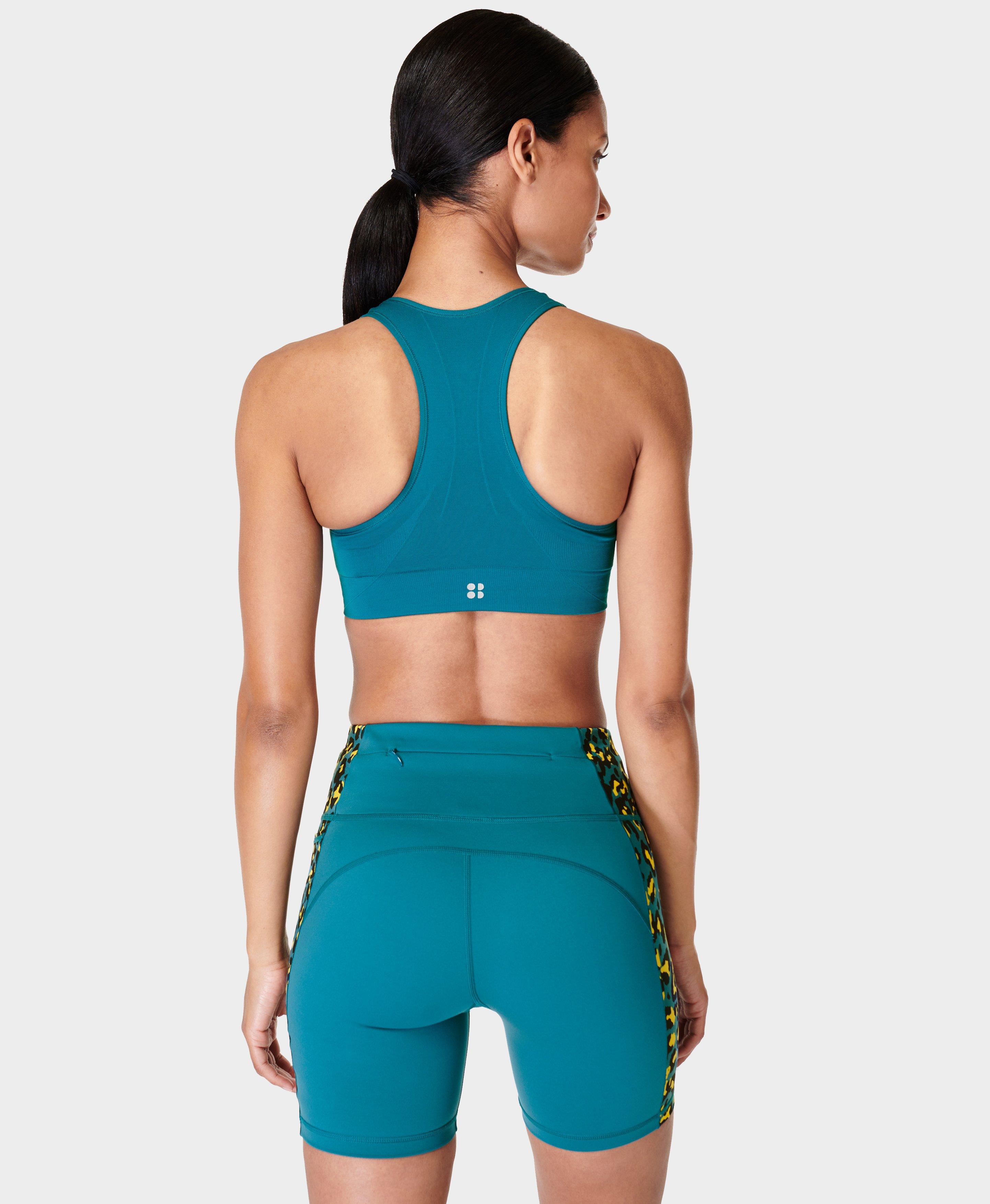 Sweaty Betty Green Stamina Training Sports Bra